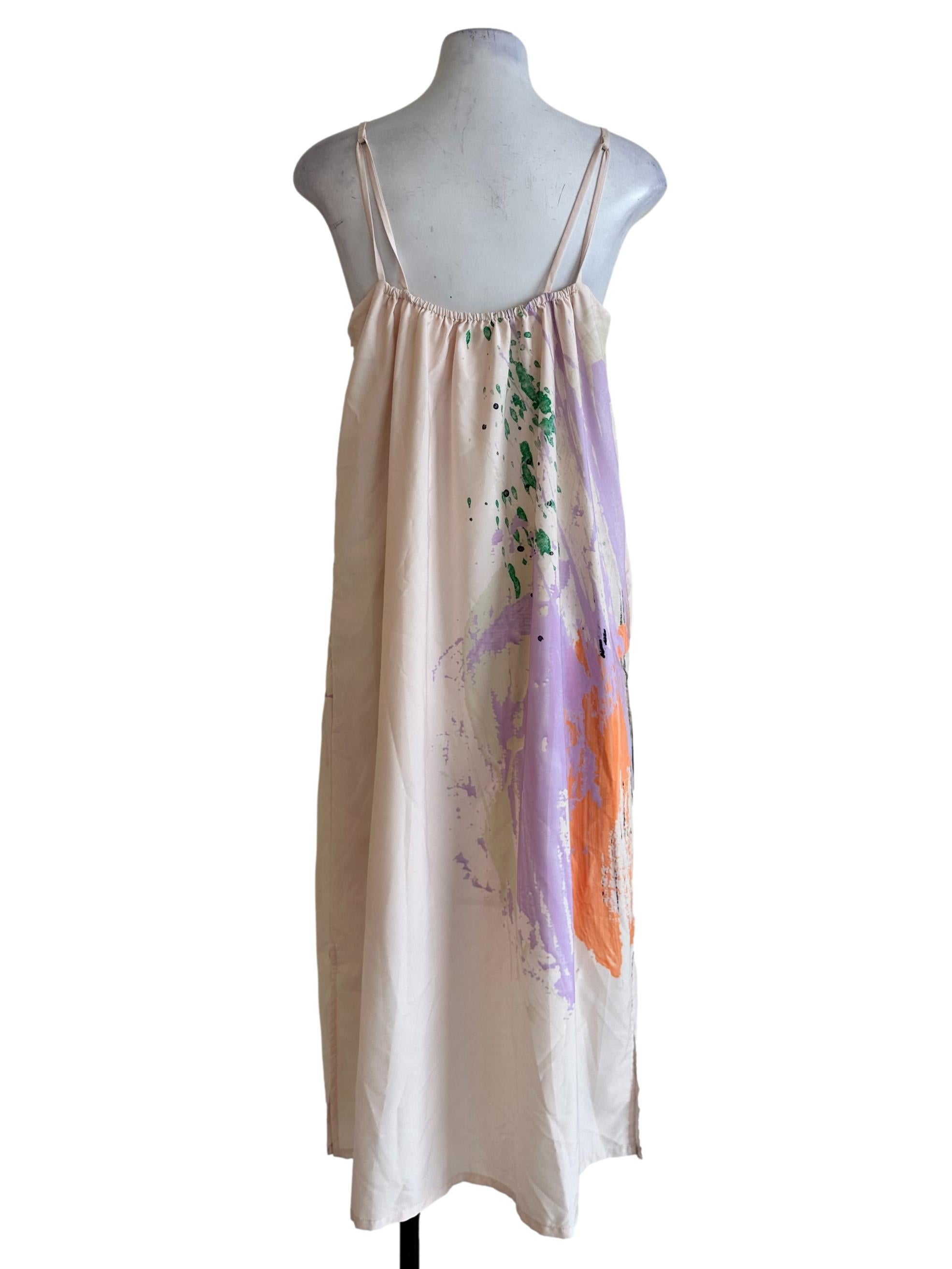 Light Blush Pink Abstract Pattern Dress