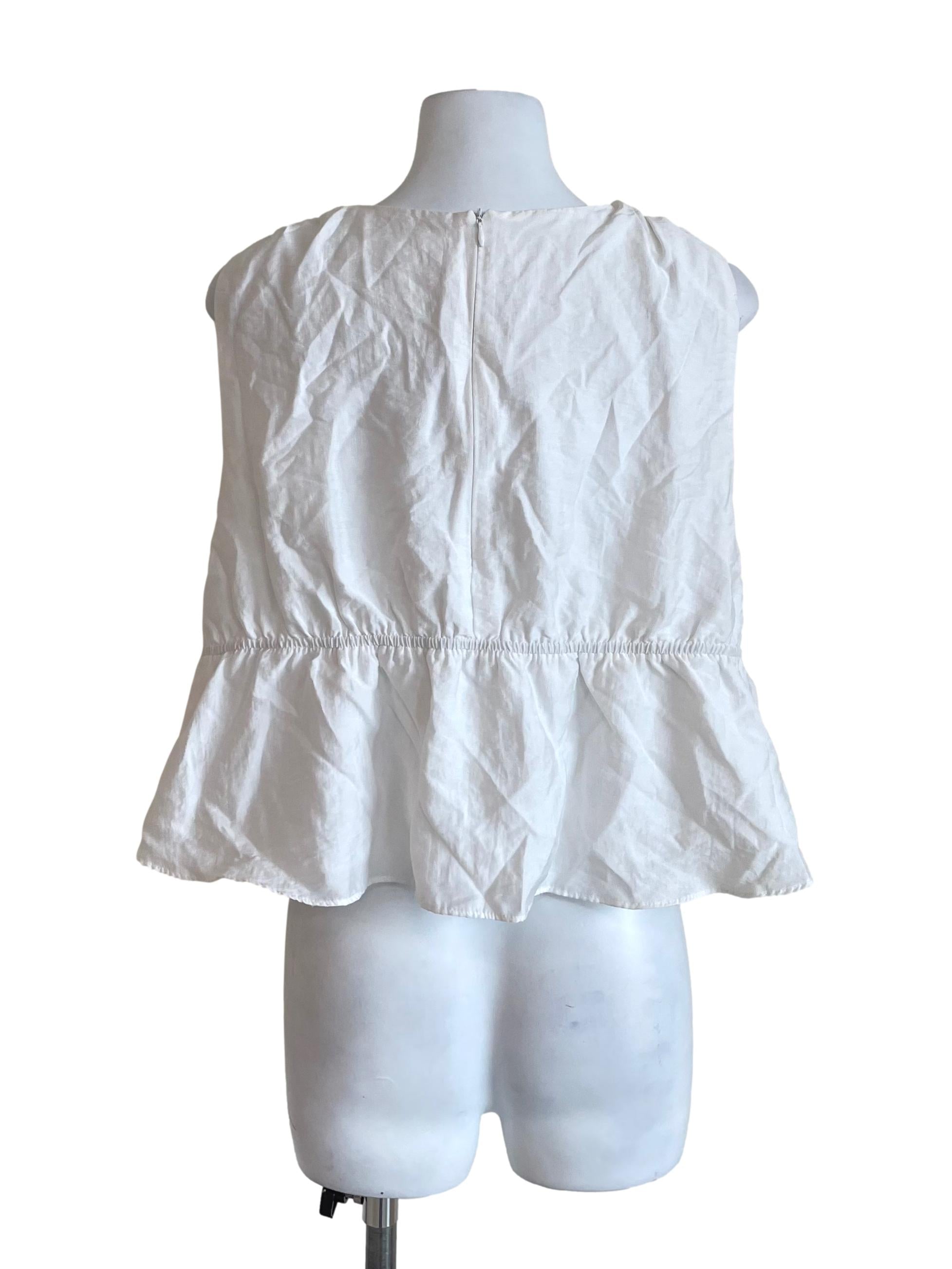 Powder White Tiered Babydoll Top