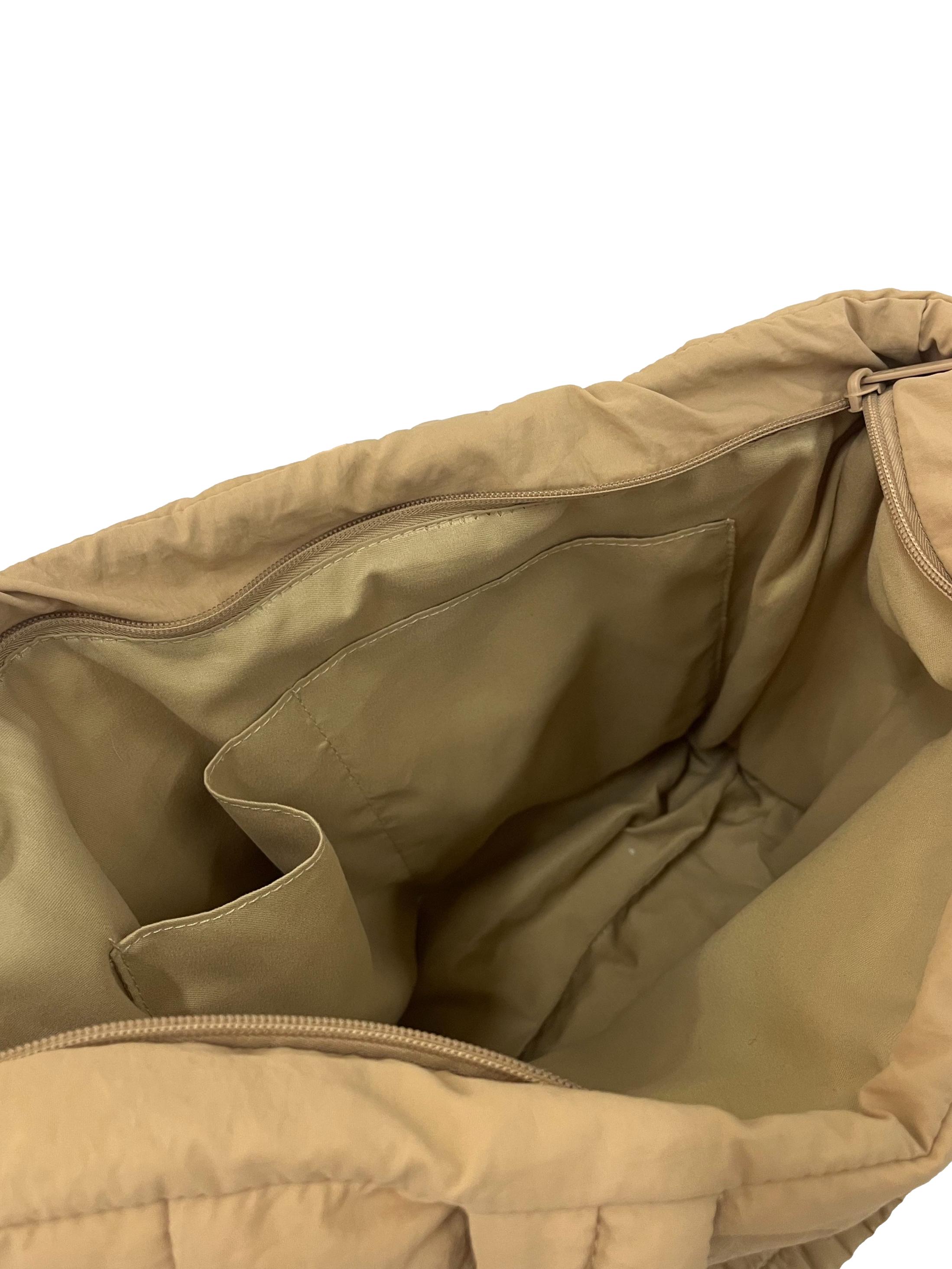 Beige Puffer Shopper Bag CSN