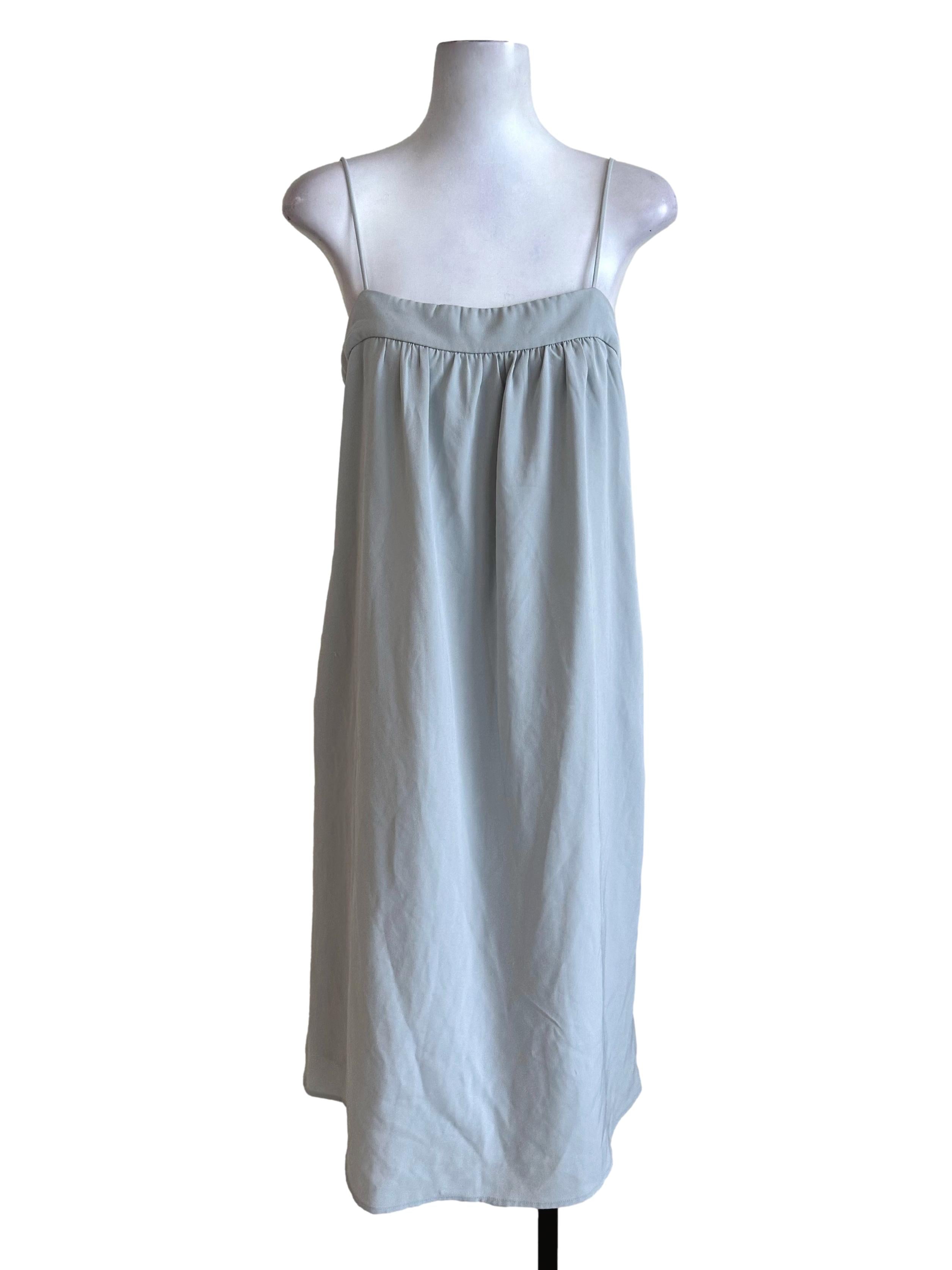 Ash Green Spaghetti Strap Jumper Dress