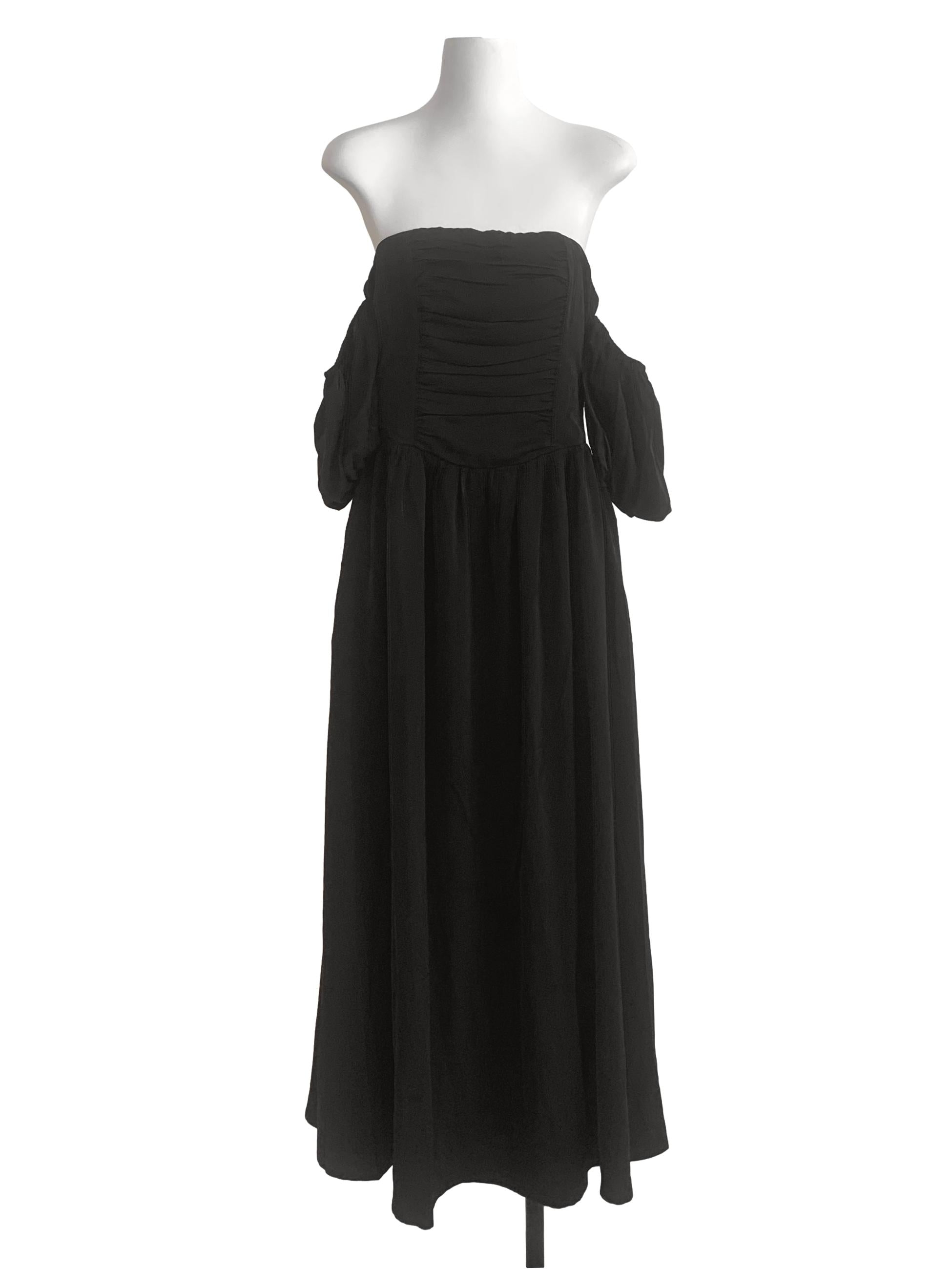 Black Off Shoulder Dress YHF