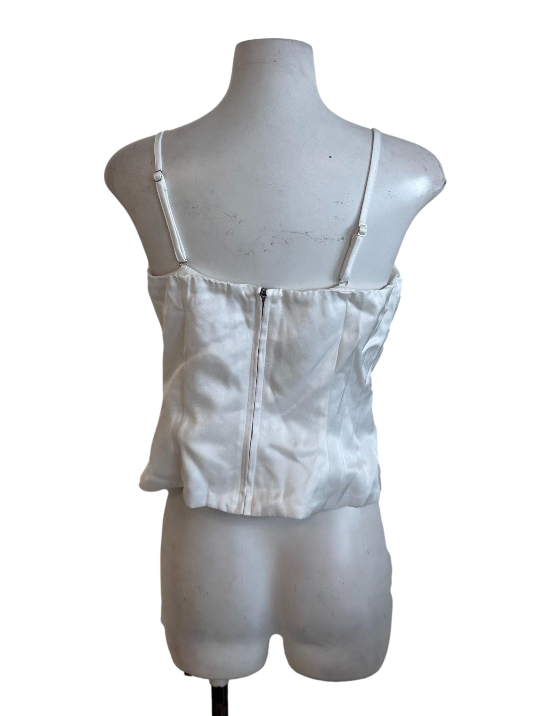 Snow White Sweetheart Satin Top