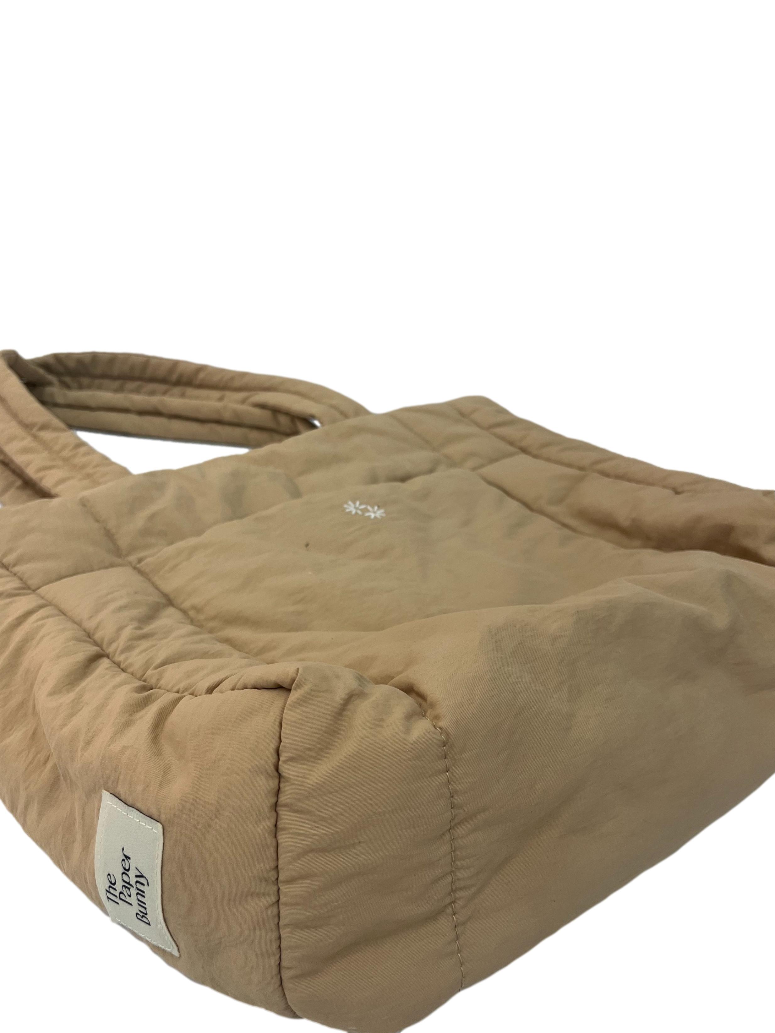 Beige Puffer Shopper Bag CSN