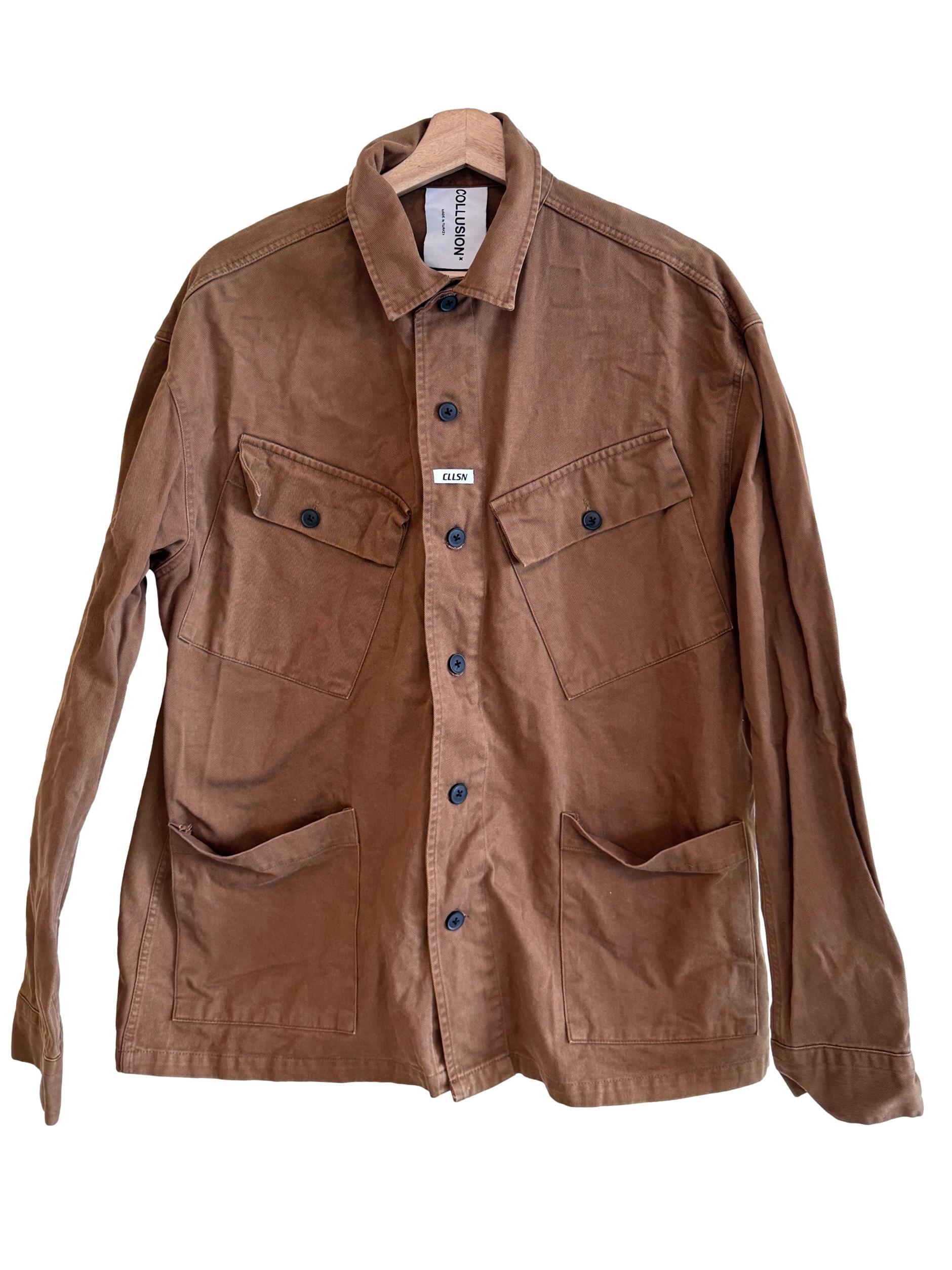 Coffee Brown Buttoned Jacket