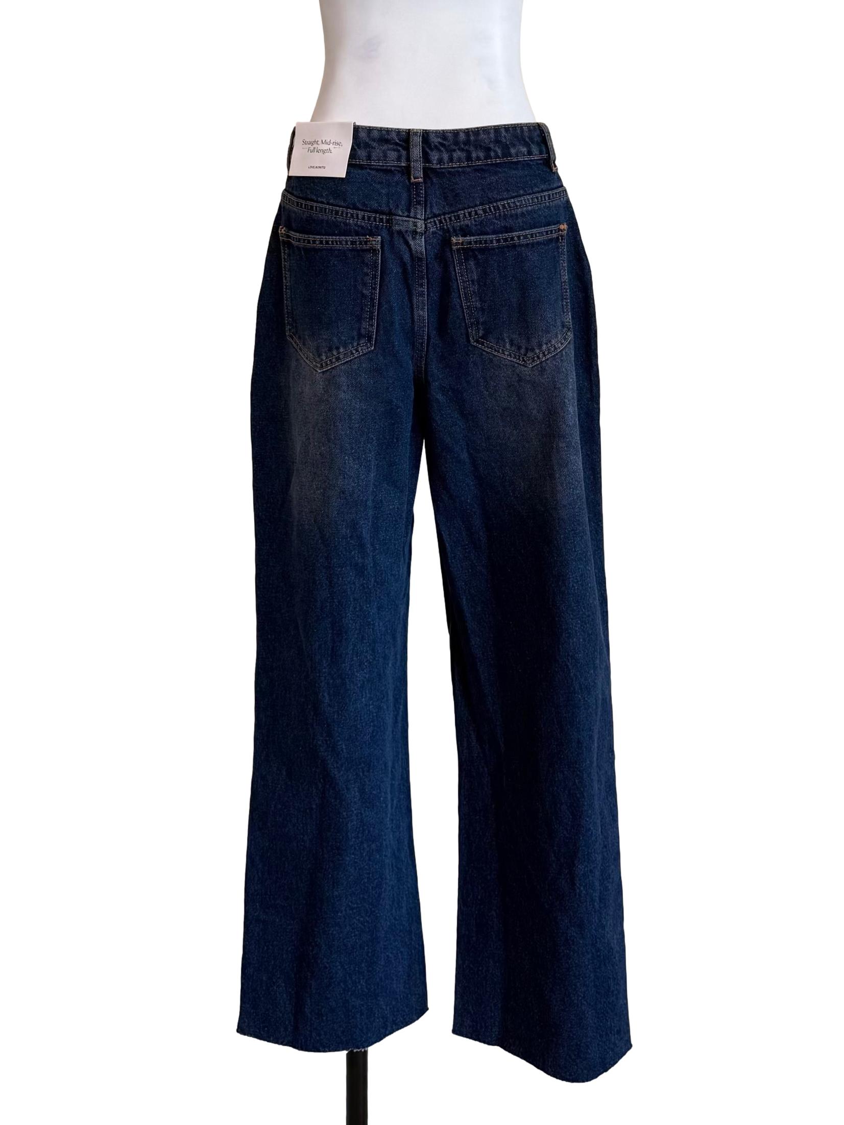 Denim Distressed Baggy Jeans