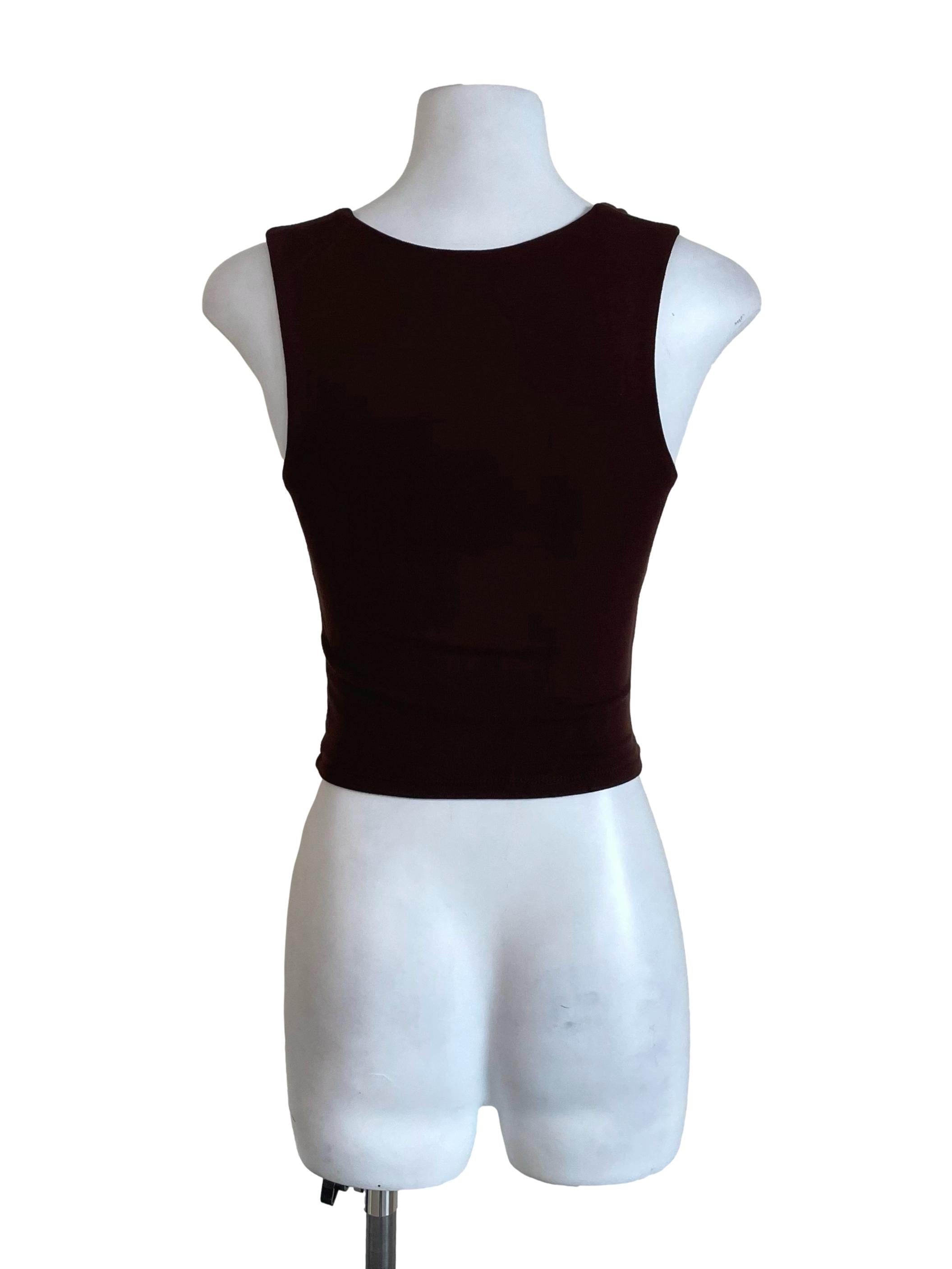 Chocolate Draped Queen Anne Top