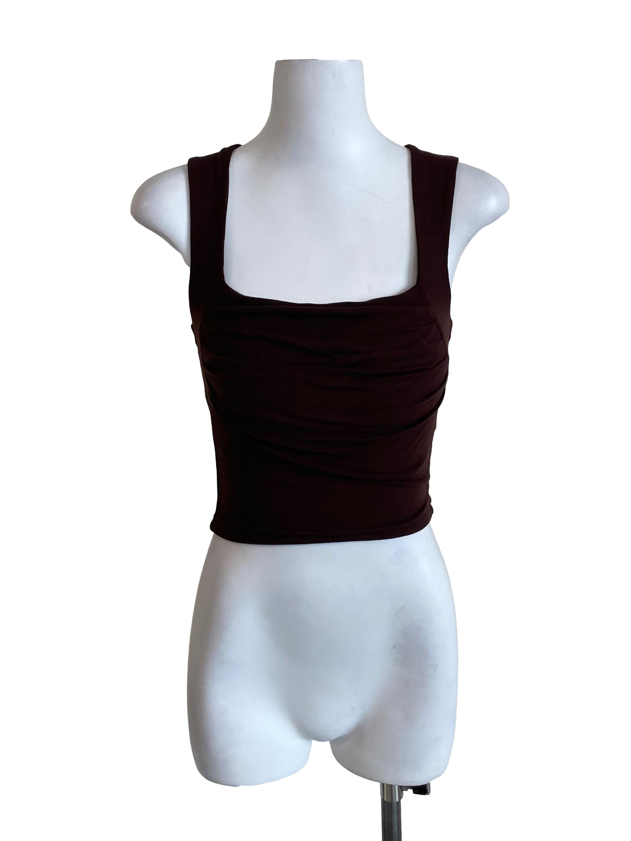 Chocolate Draped Queen Anne Top