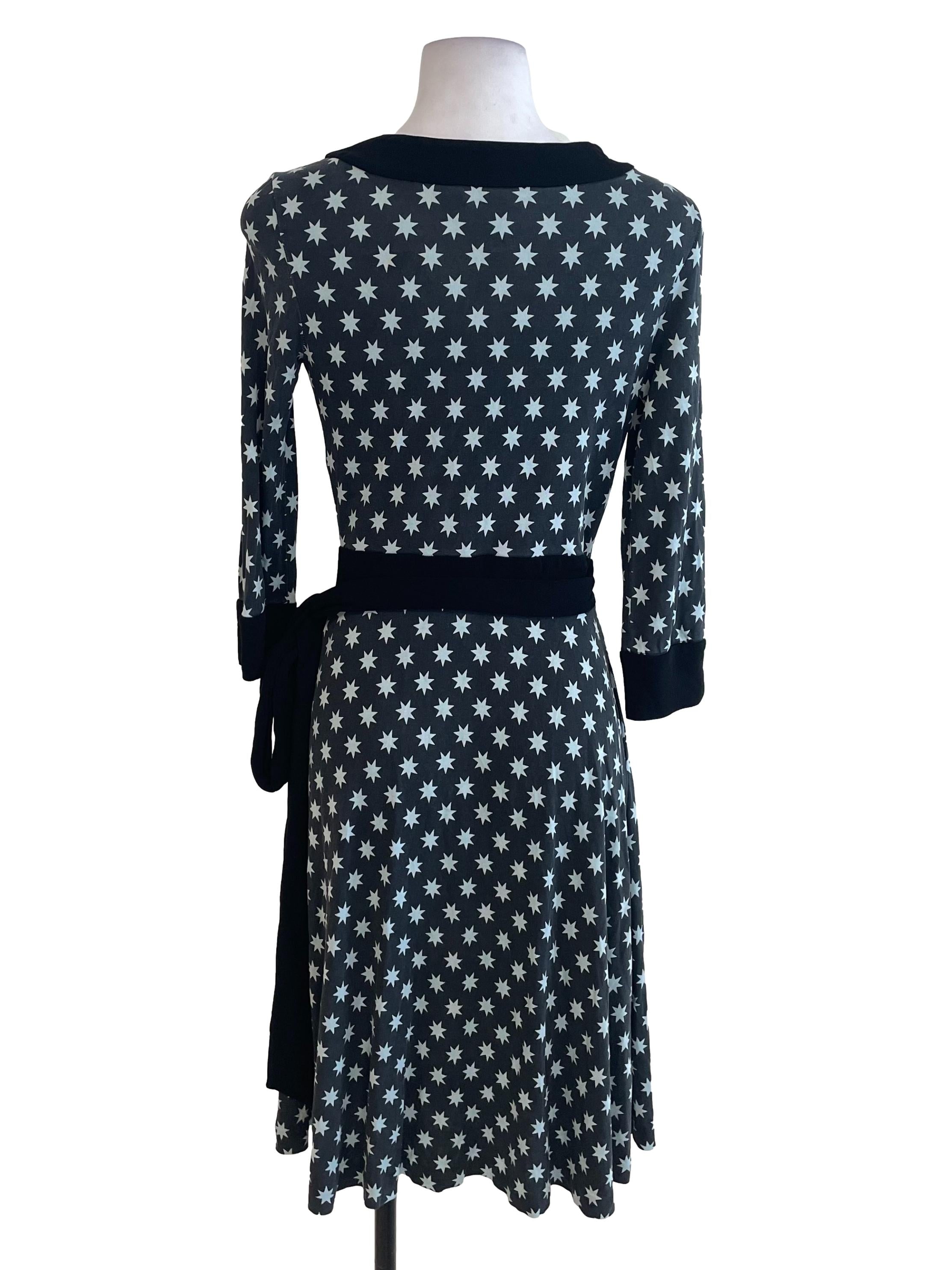 Anchor Grey Stars Wrap Dress