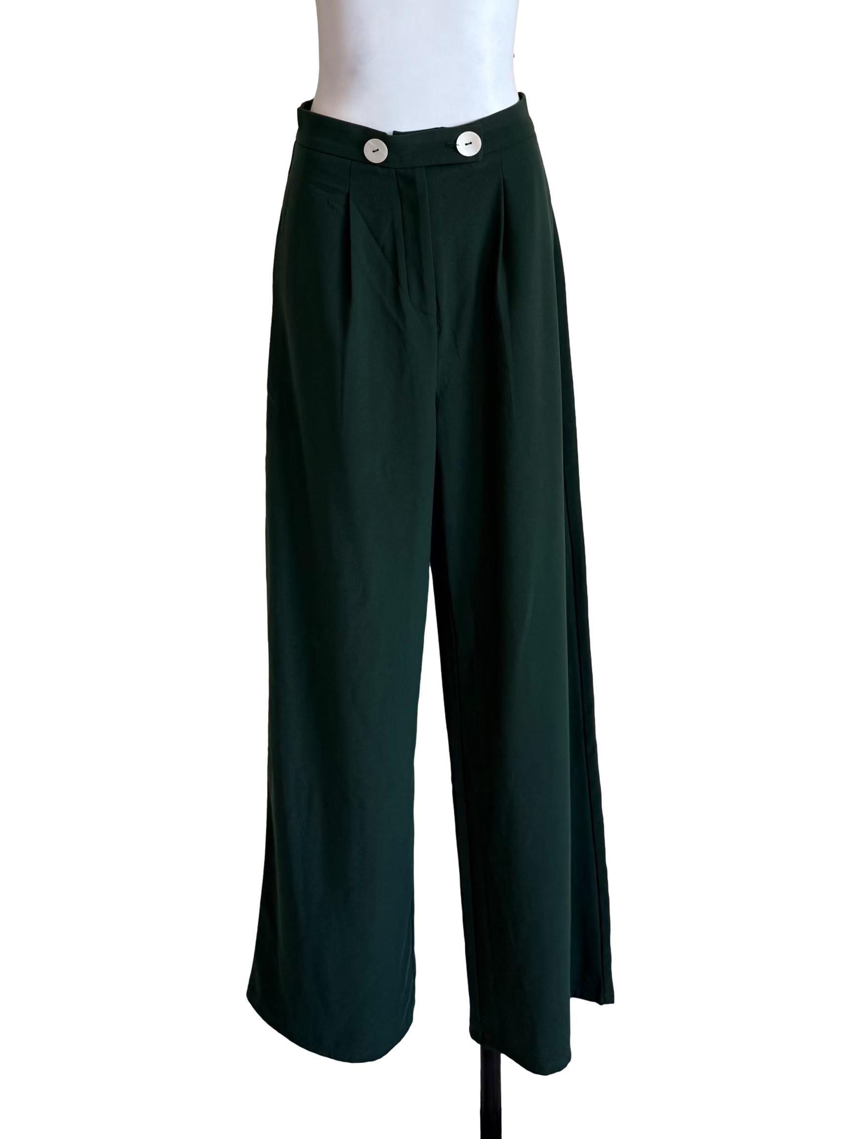 Dark Emerald Formal Pants