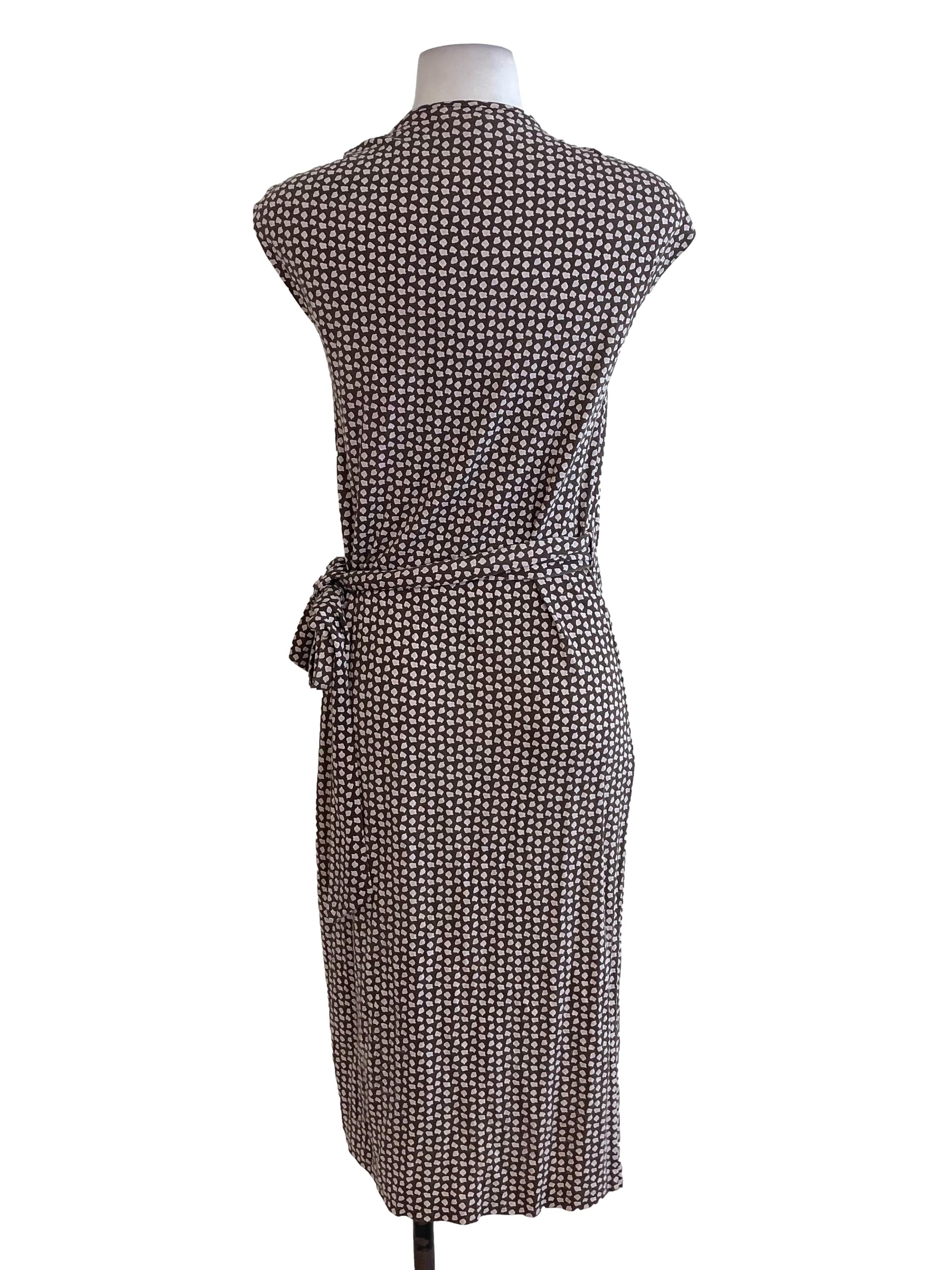 Brown Wrap Dress