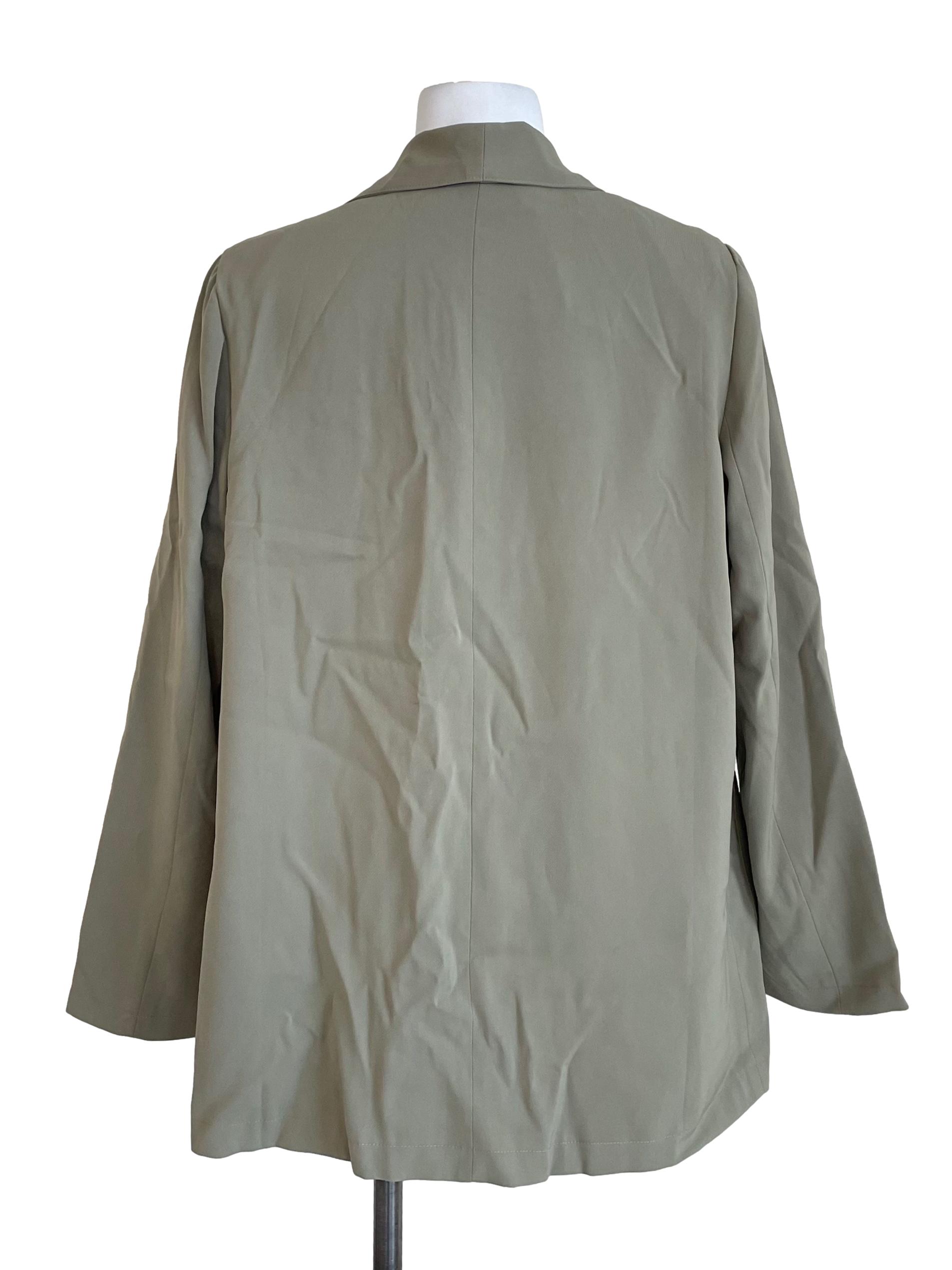 Dusty Olive Open Front Blazer