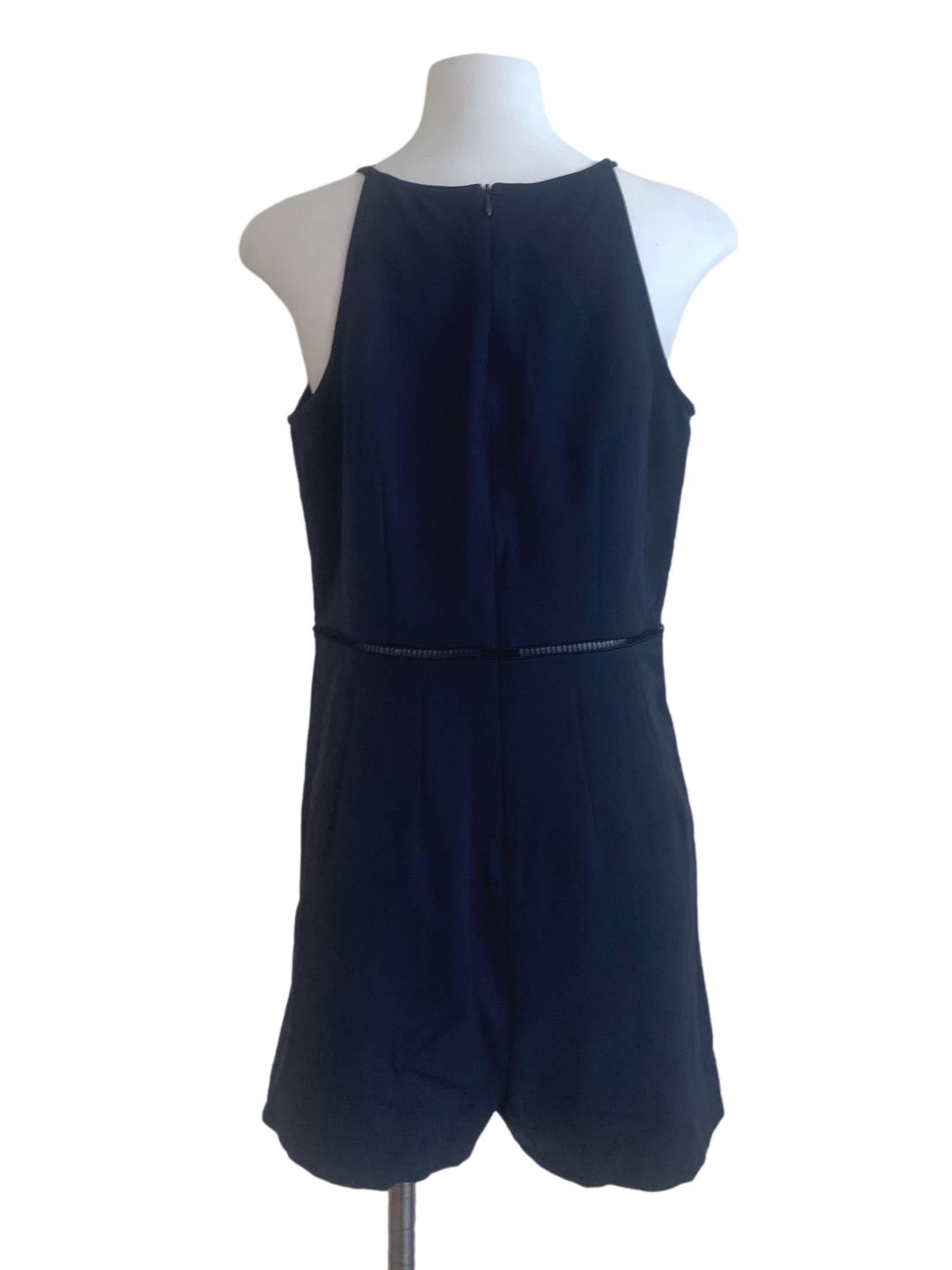 Navy Blue Pattern Romper