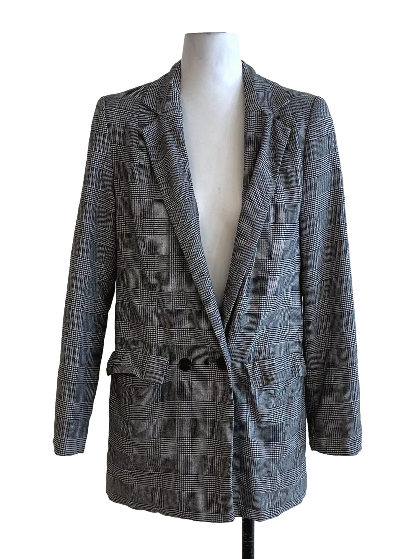 Black Nailshead Single-Breasted Blazer