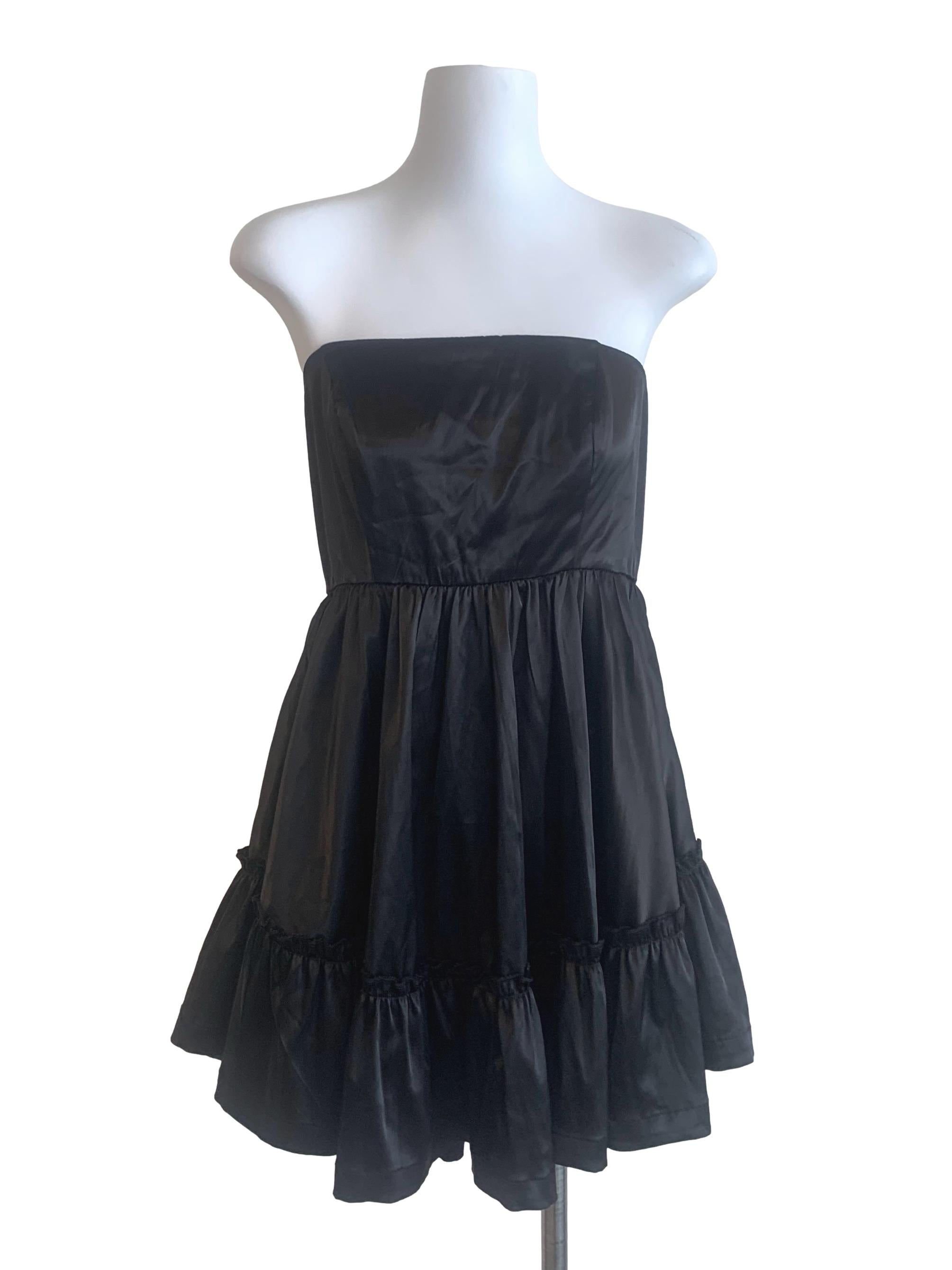 Black Strapless Dress