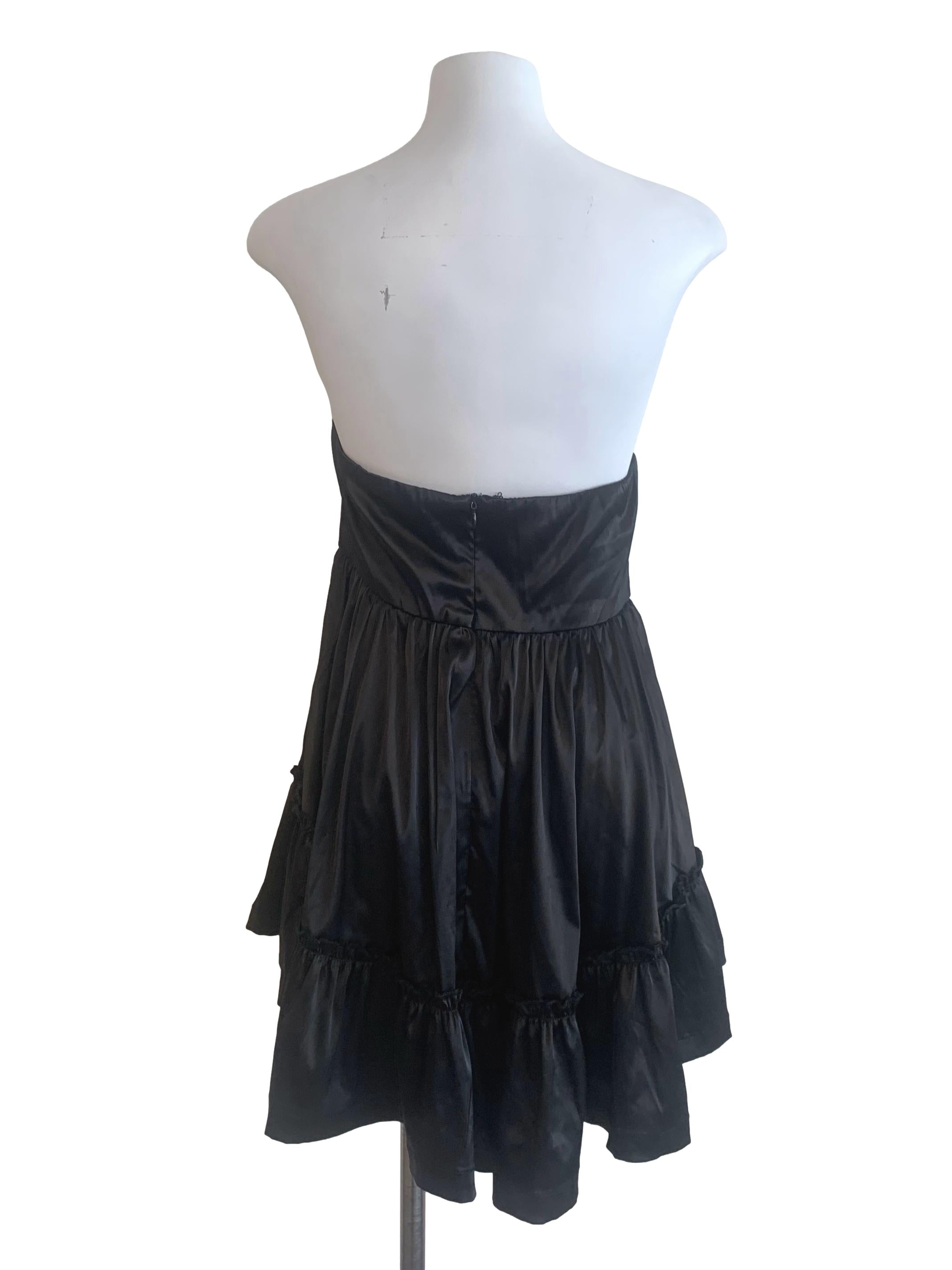 Black Strapless Dress
