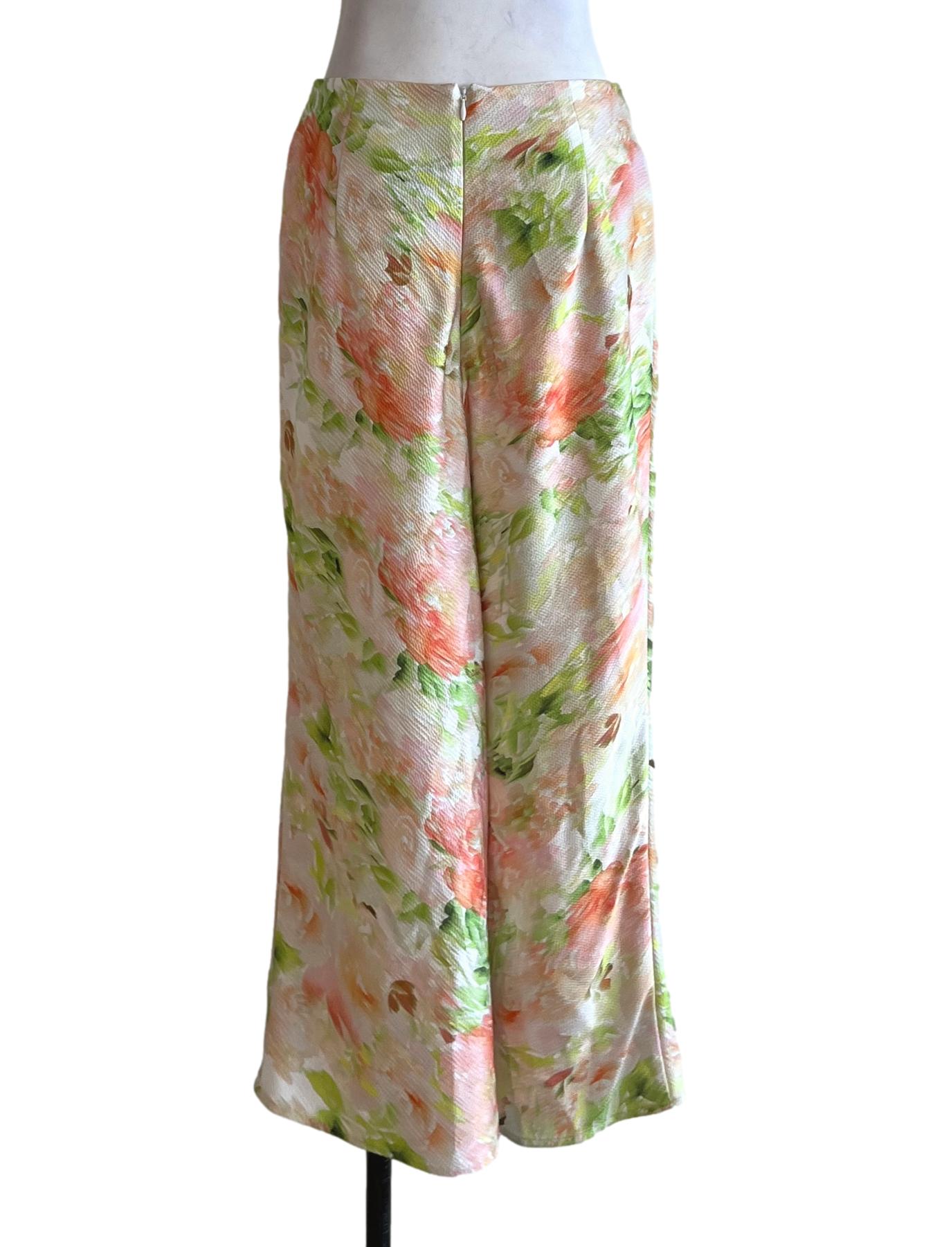 Pink Abstract A-Line Skirt