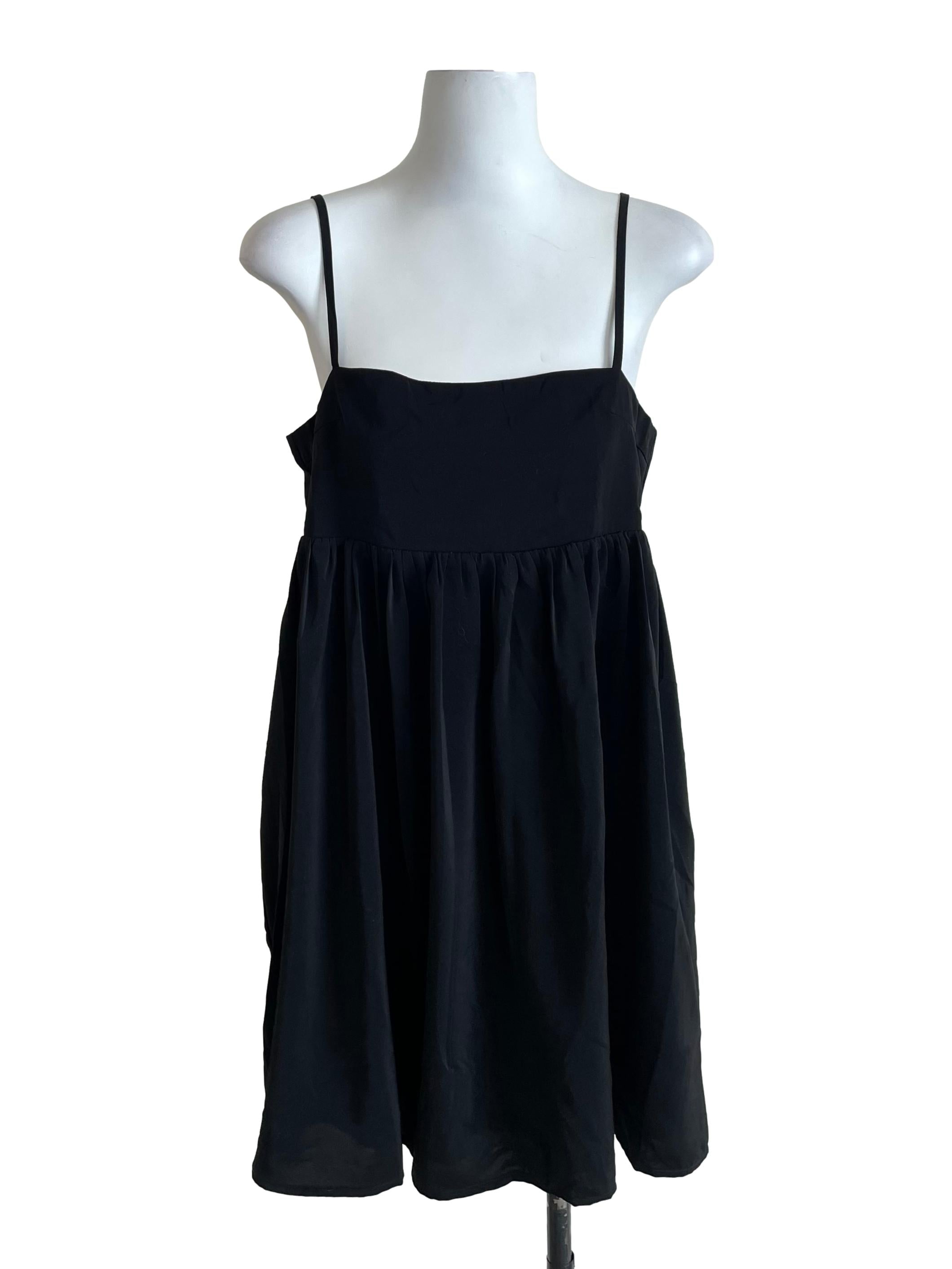 Black Babydoll Cami Dress