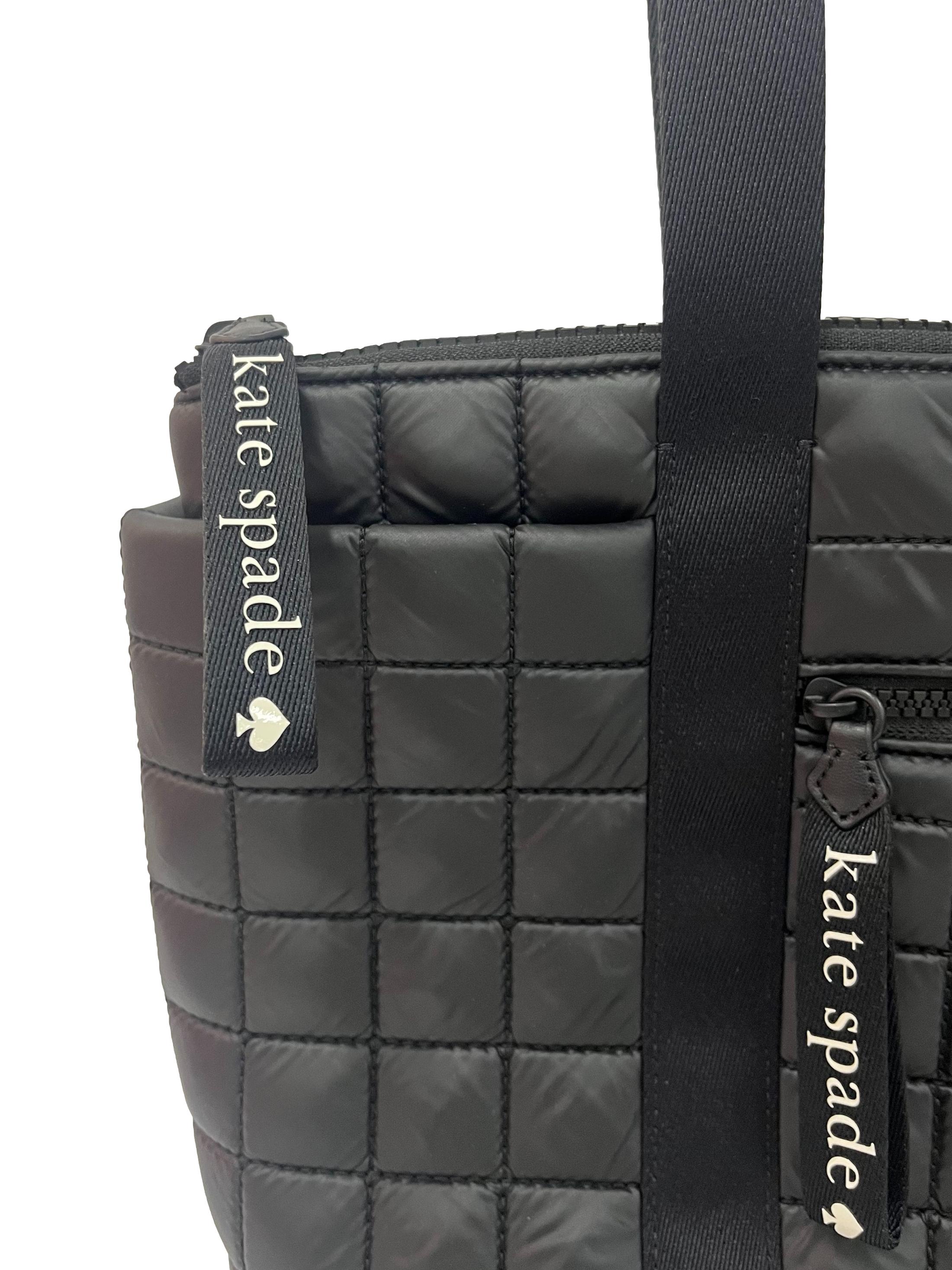 Black Camden Quilted Tote Bag CSN