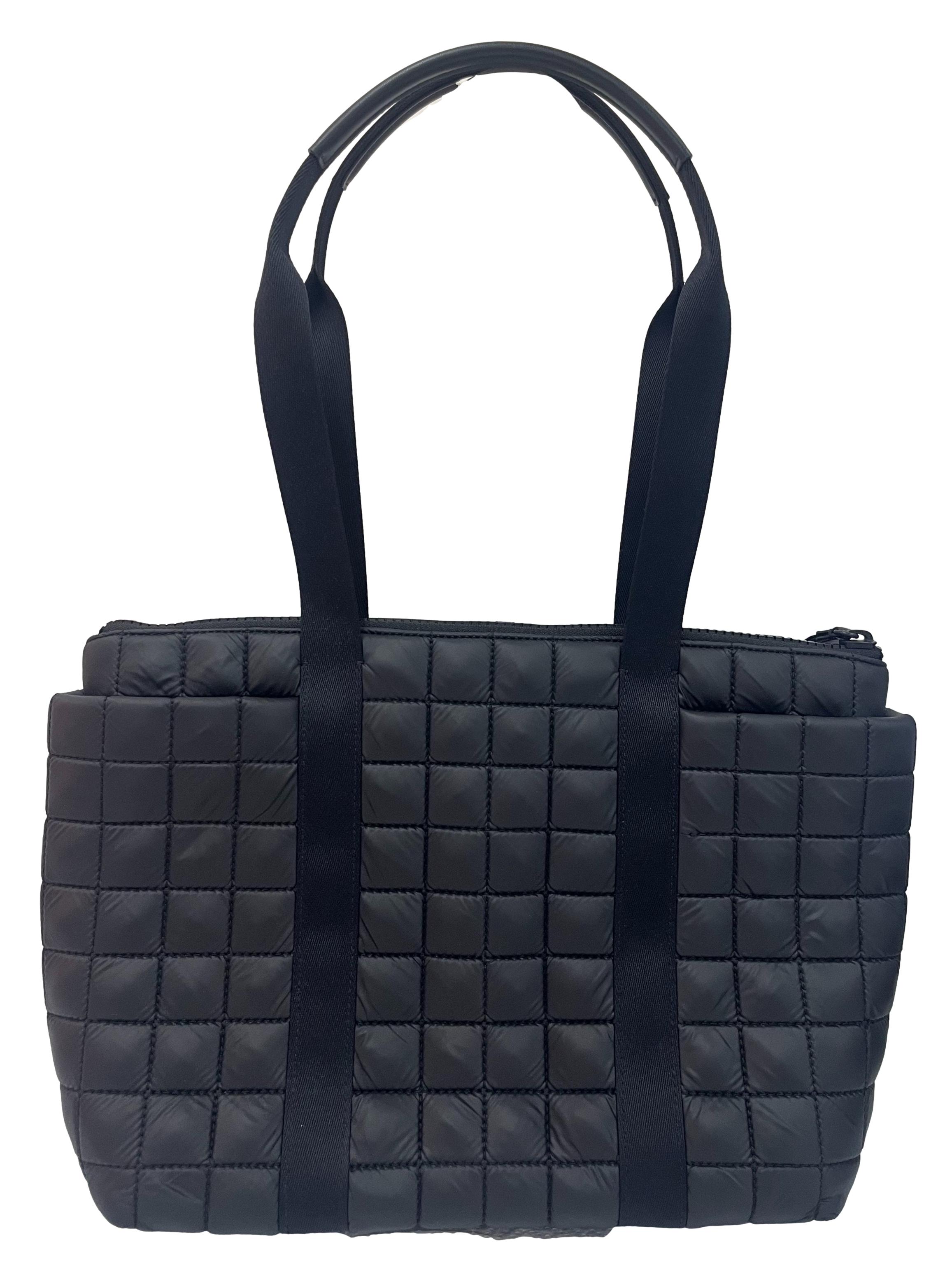 Black Camden Quilted Tote Bag CSN