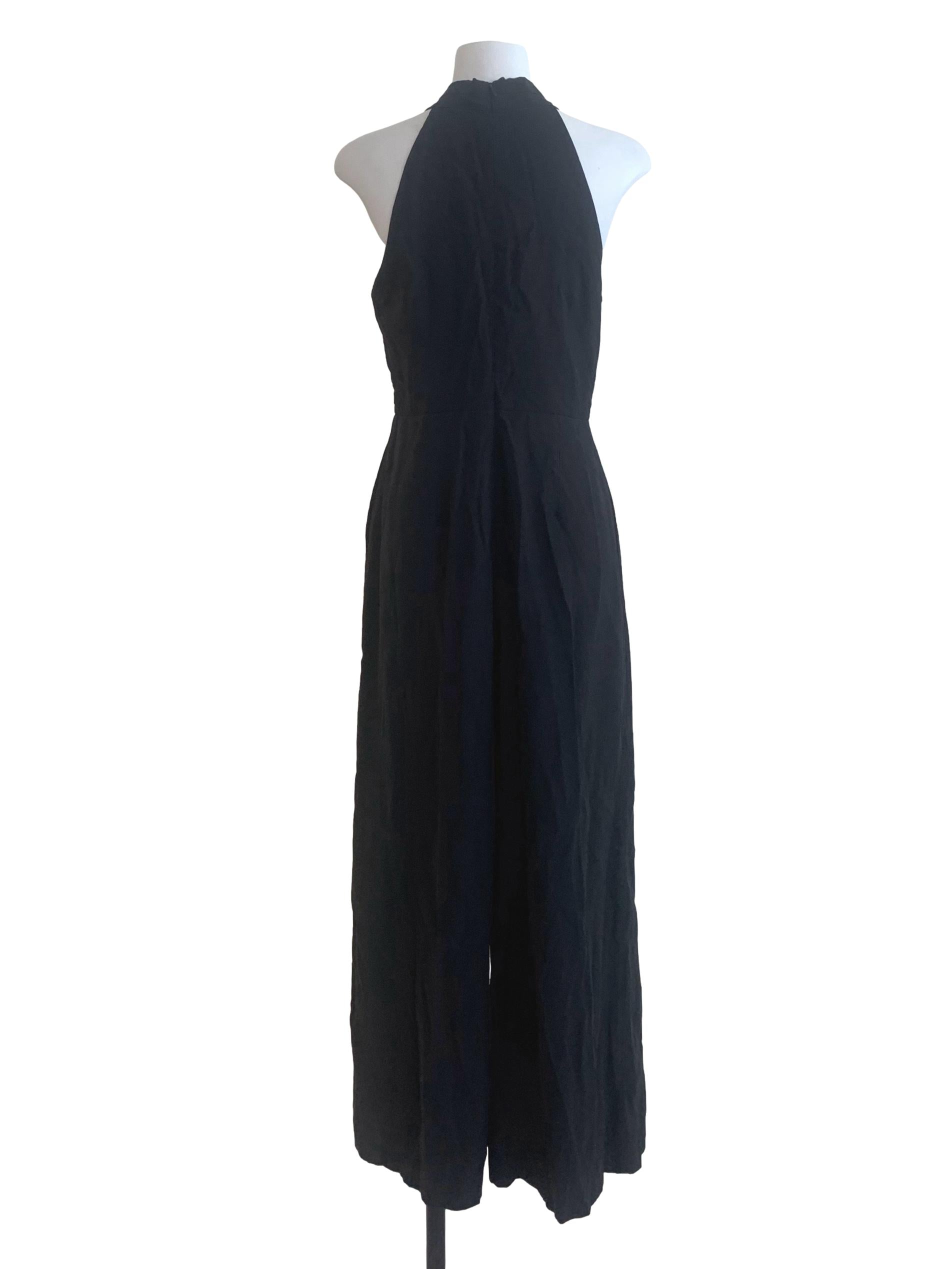 Black Halter Neck Jumpsuit LB