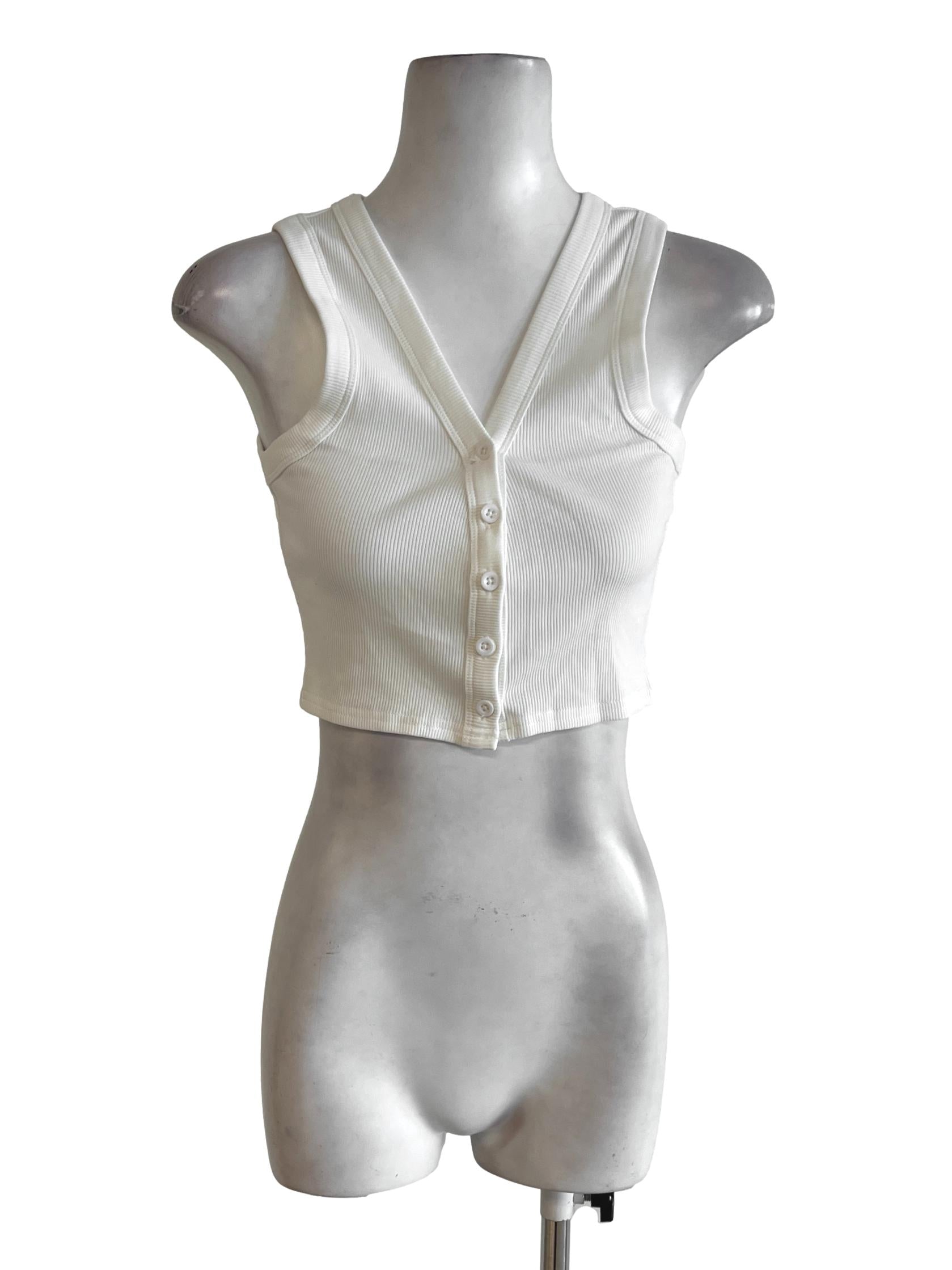 Pearl White Ribbed Knit Fabric