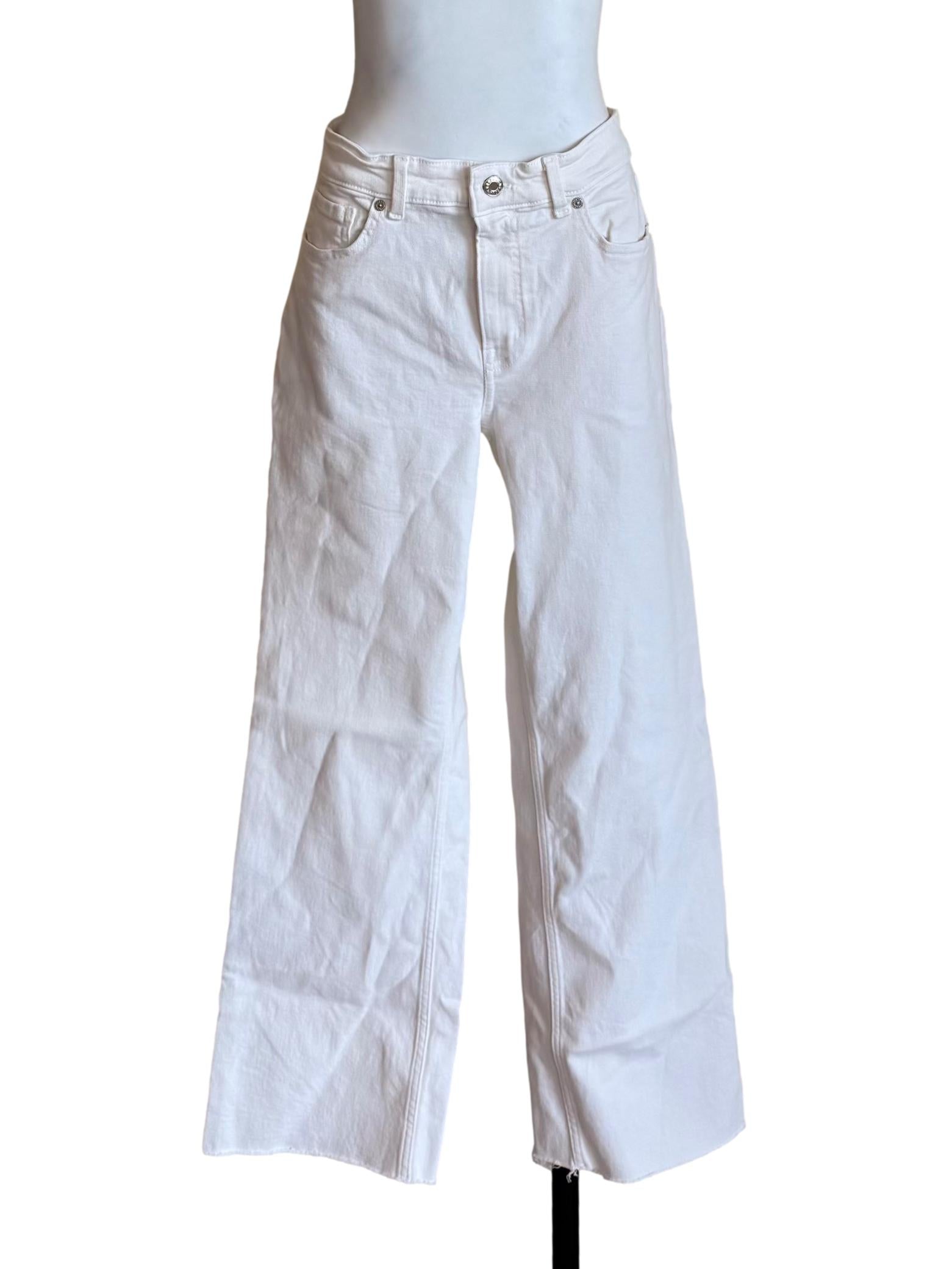 White Denim Baggy Jeans
