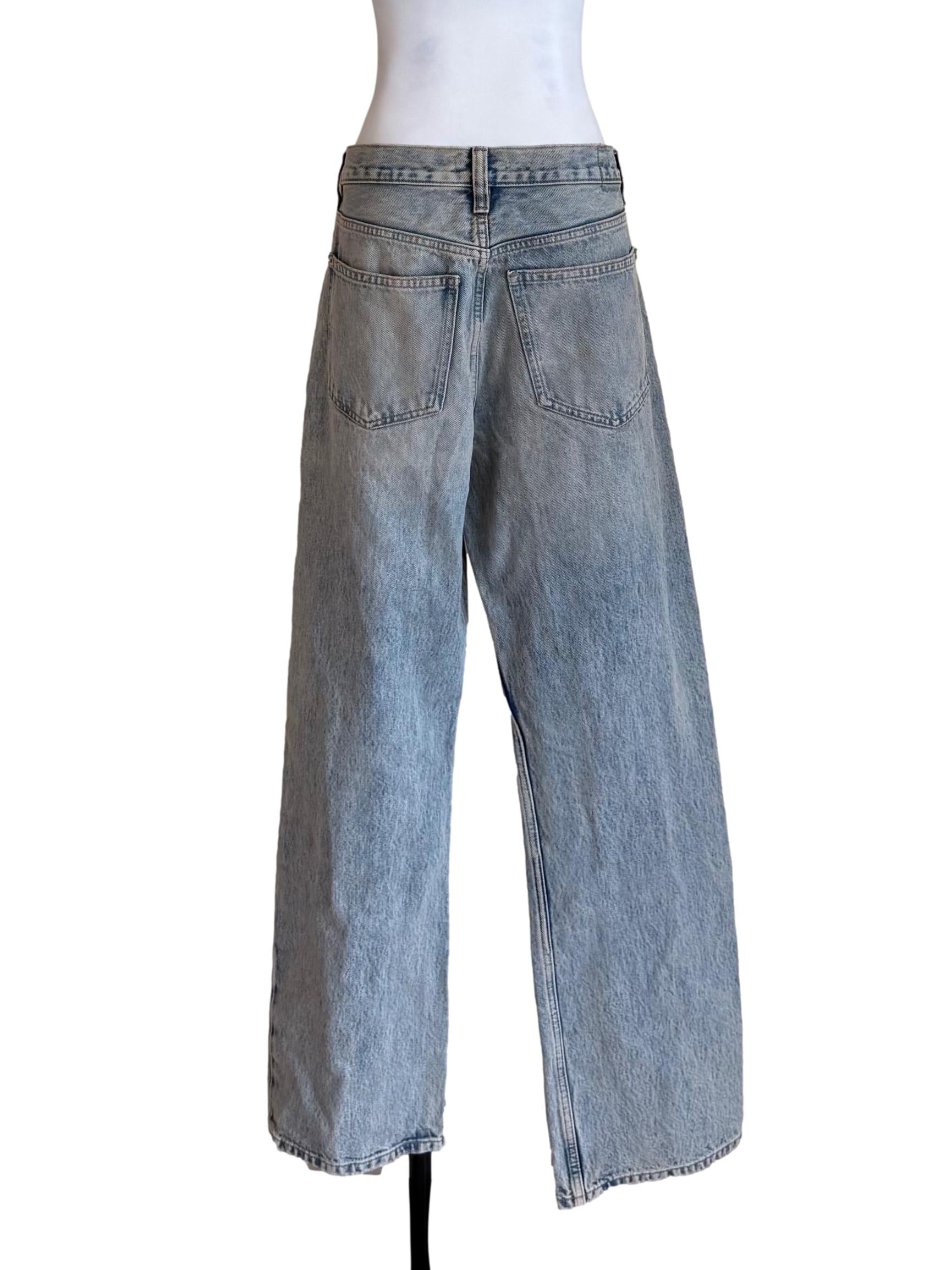 Light Wash Denim Baggy Jeans