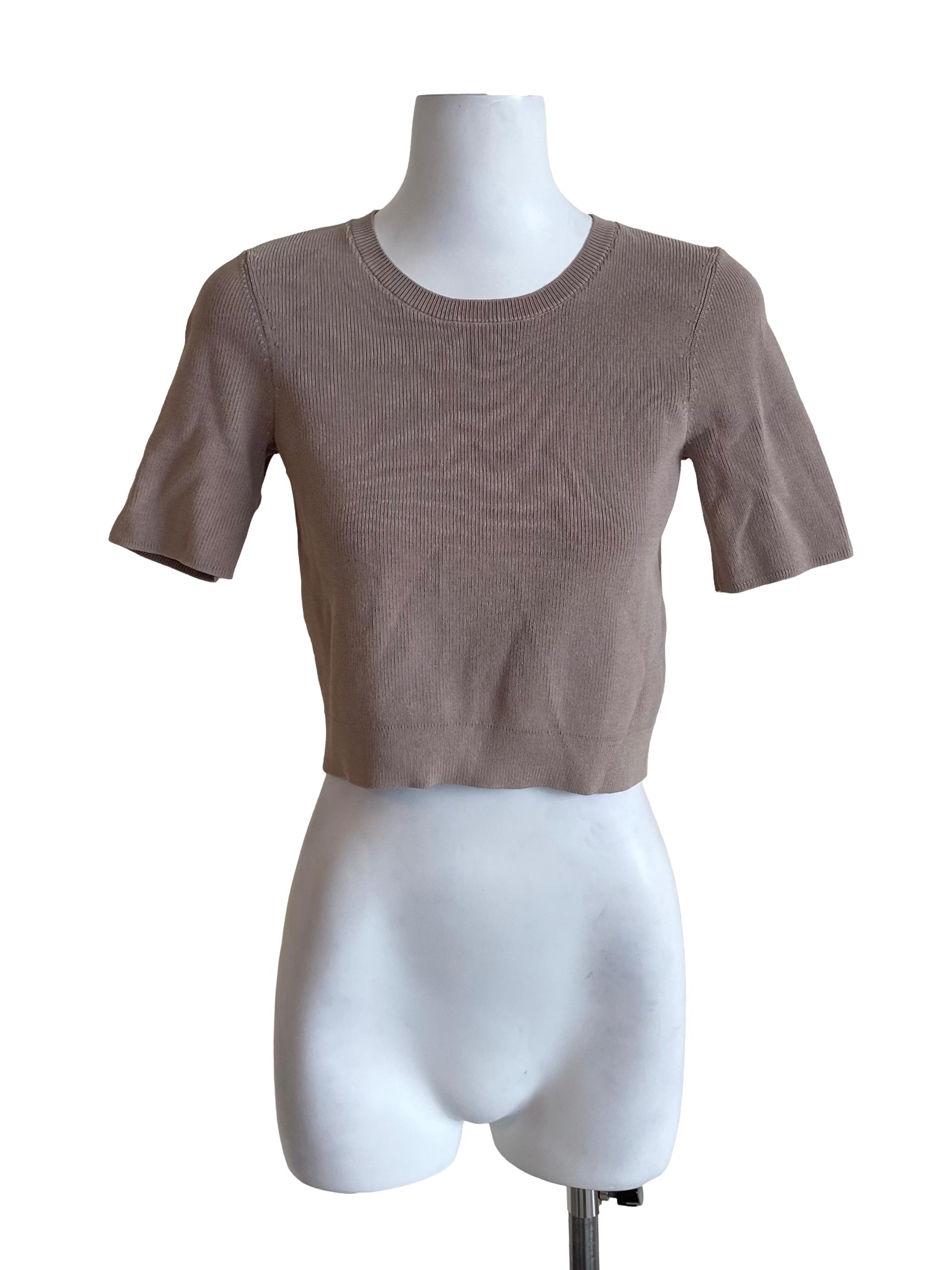 Hazel Wood Knit Crop Top