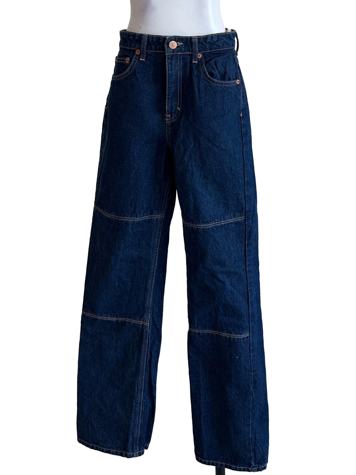 Blue Denim Straight Cut Jean