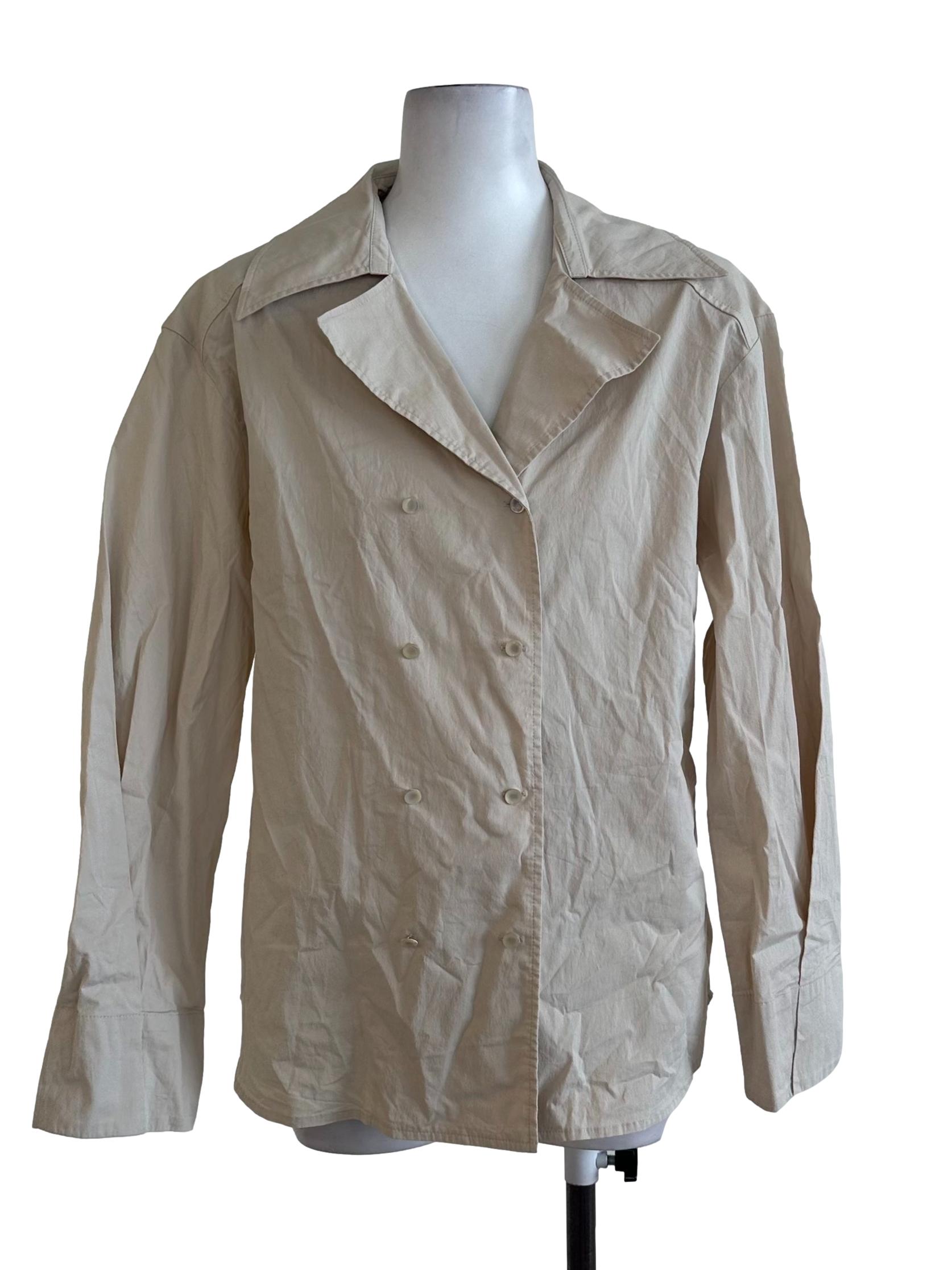 Soft Beige Plain Jacket