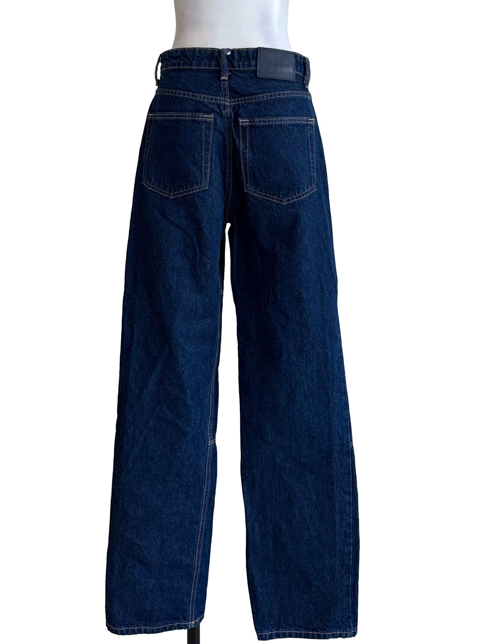 Blue Denim Straight Cut Jean