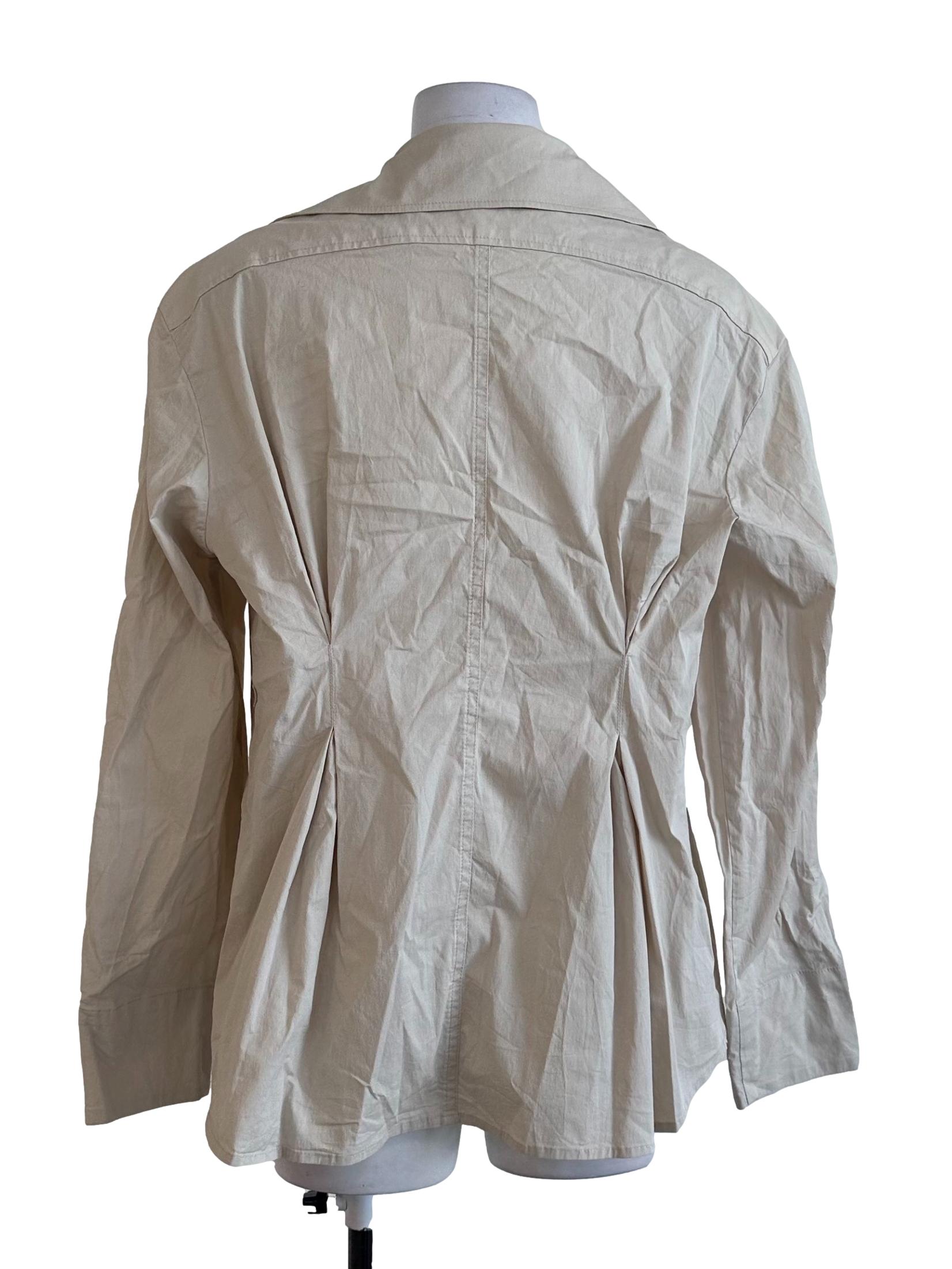 Soft Beige Plain Jacket