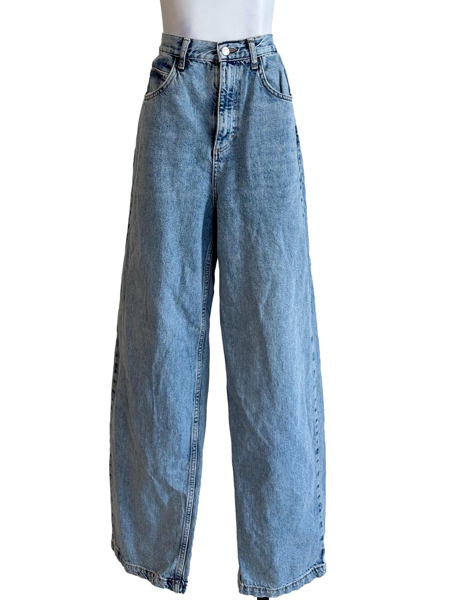 Light Blue Denim Baggy Jean