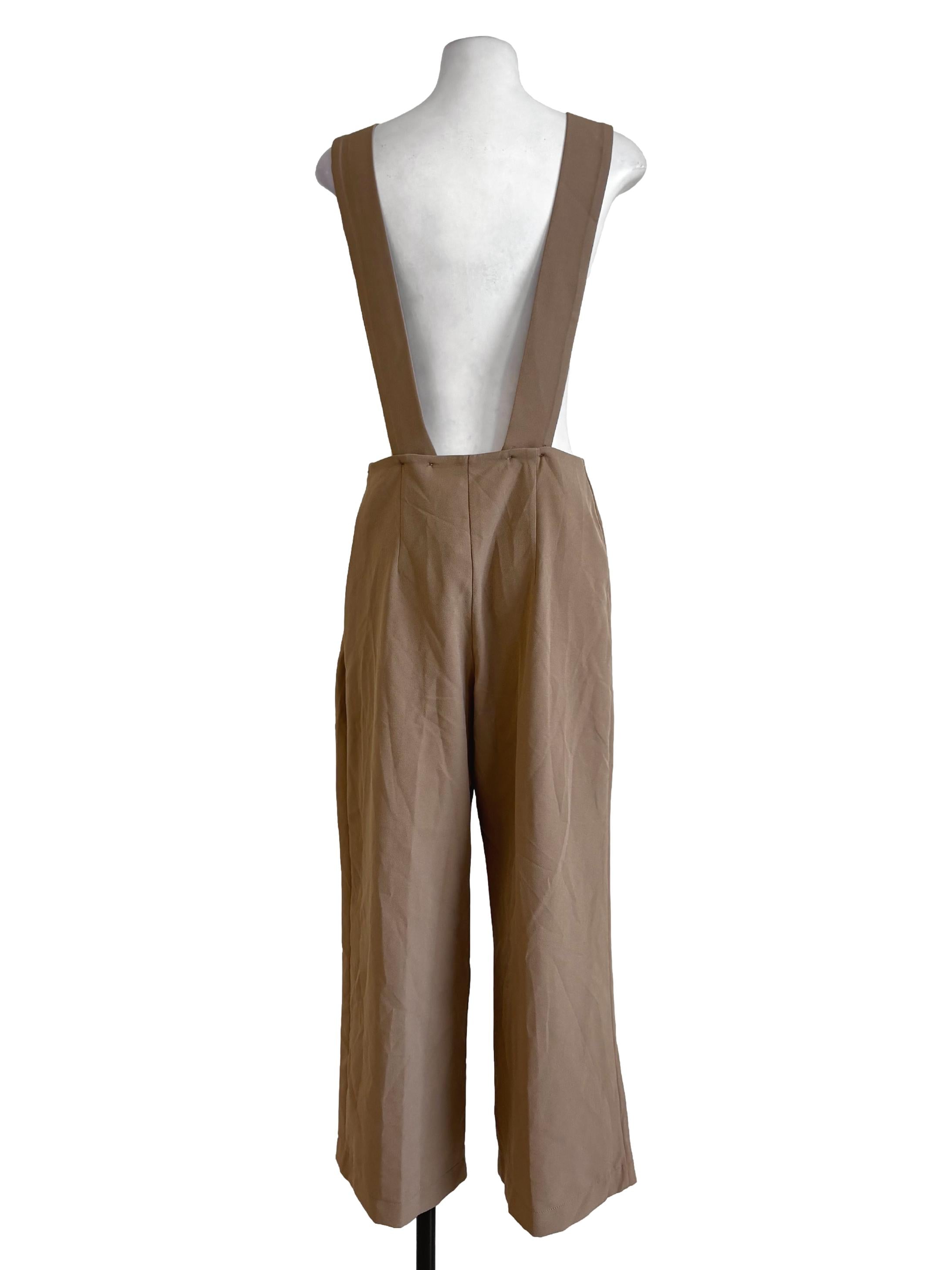 Peanut Brown All Over Jumpsuit