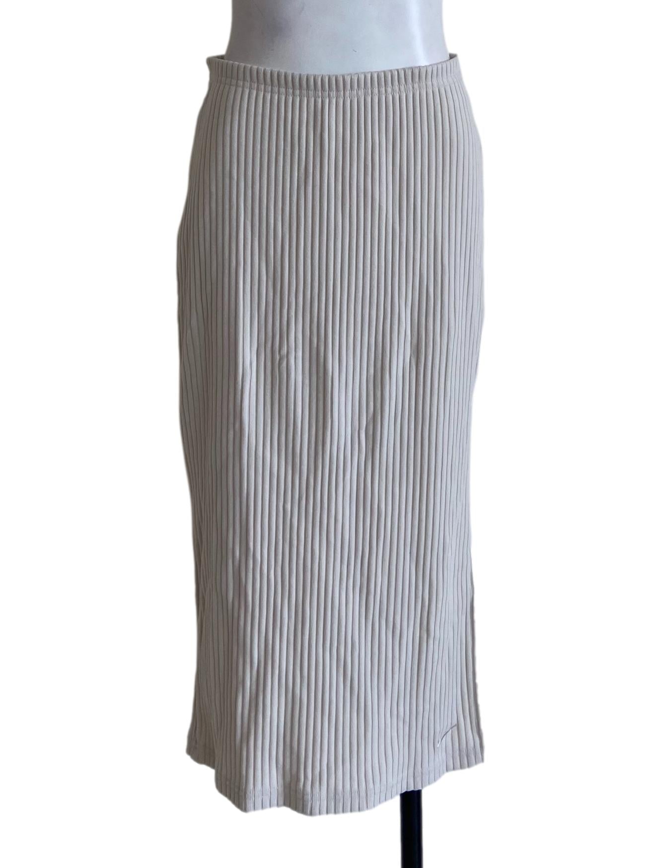 White Slit Pencil Skirts