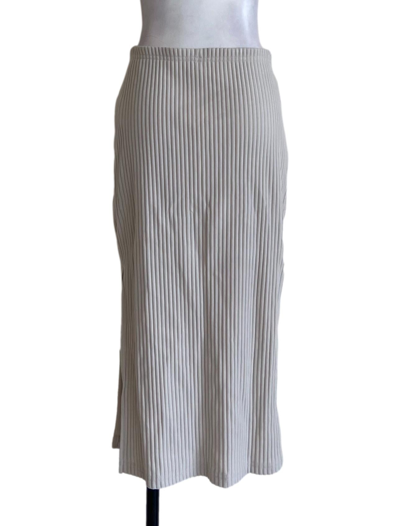 White Slit Pencil Skirts