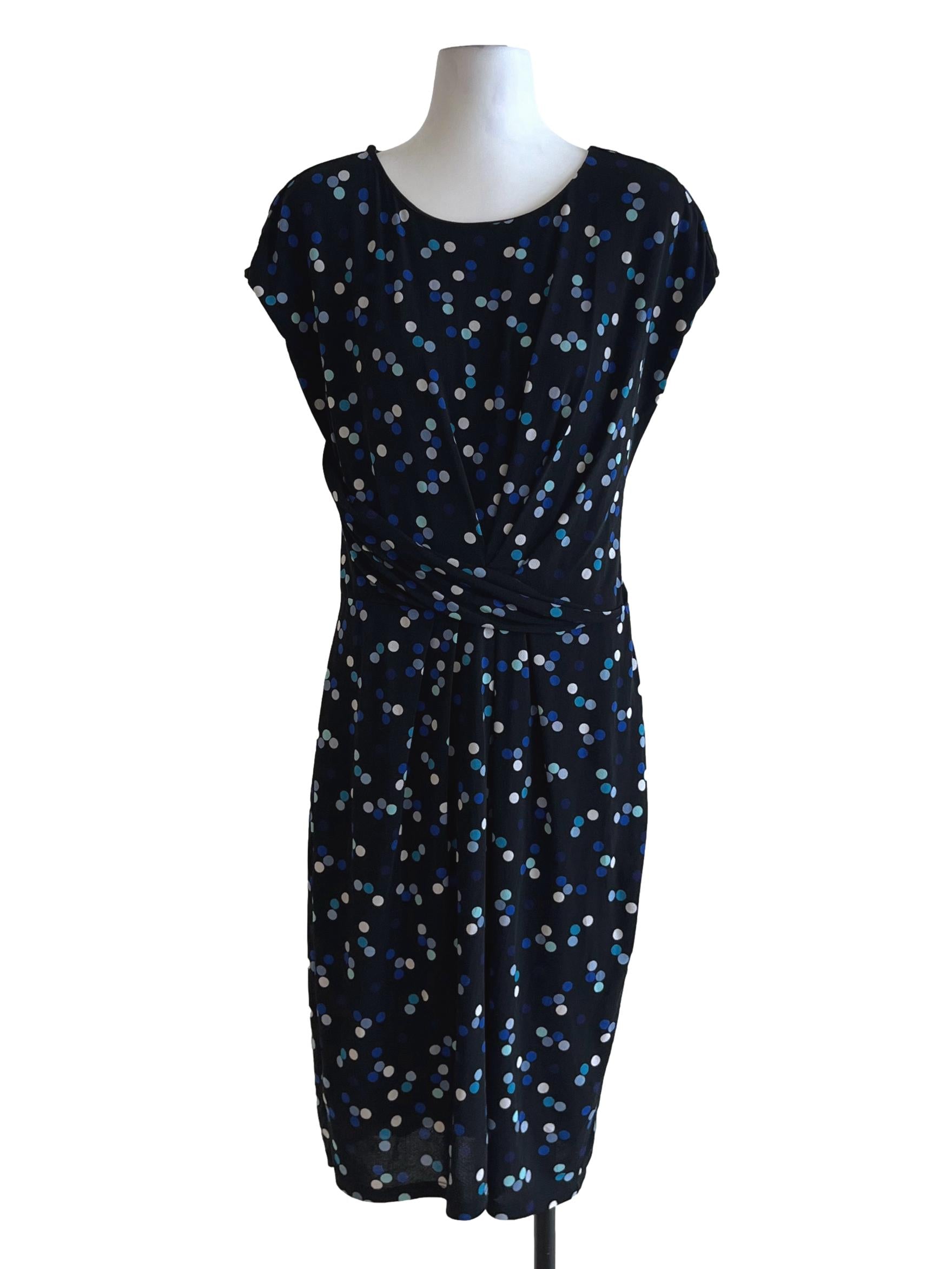 Black Polka Dot Sheath Dress