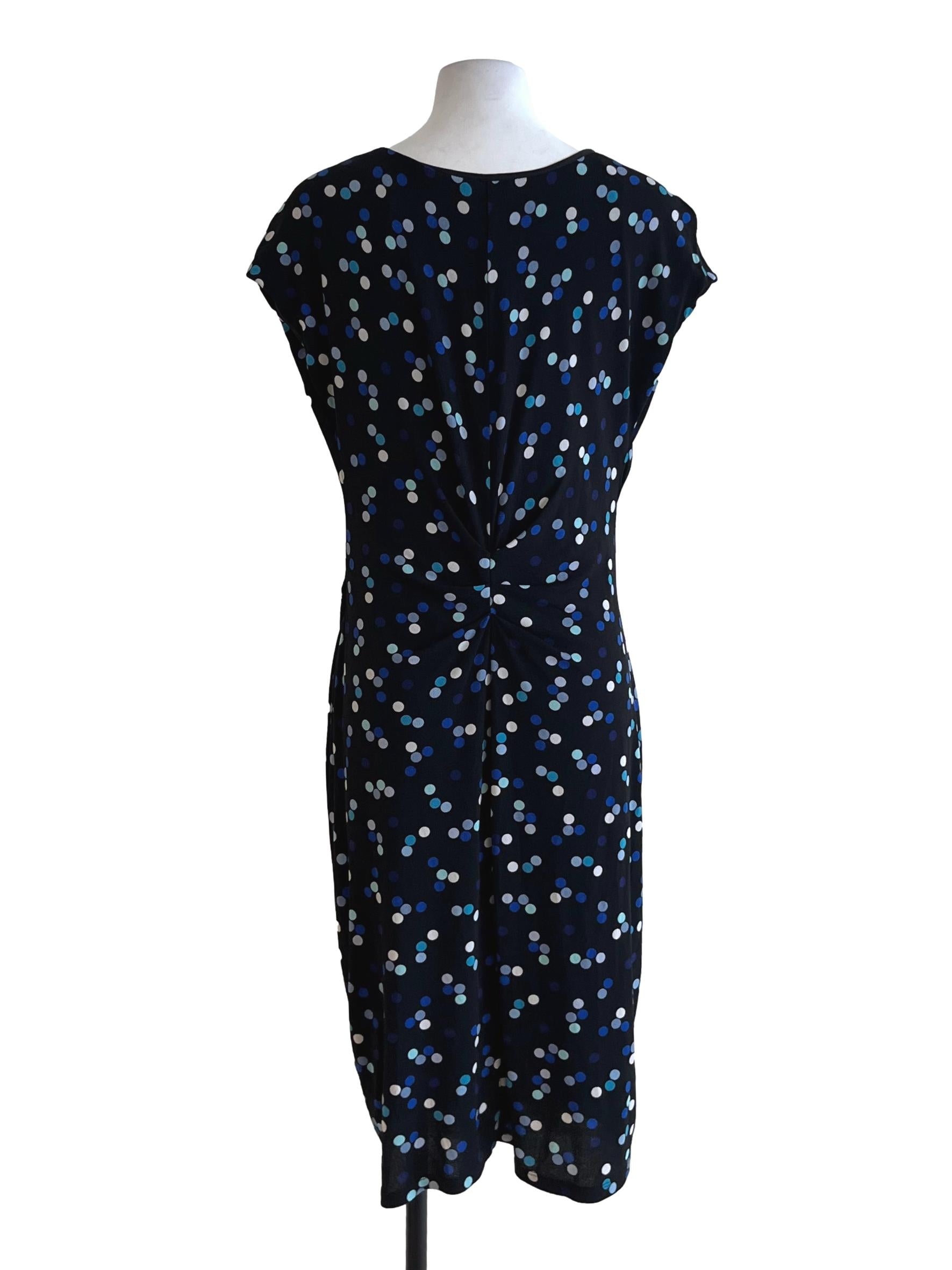 Black Polka Dot Sheath Dress