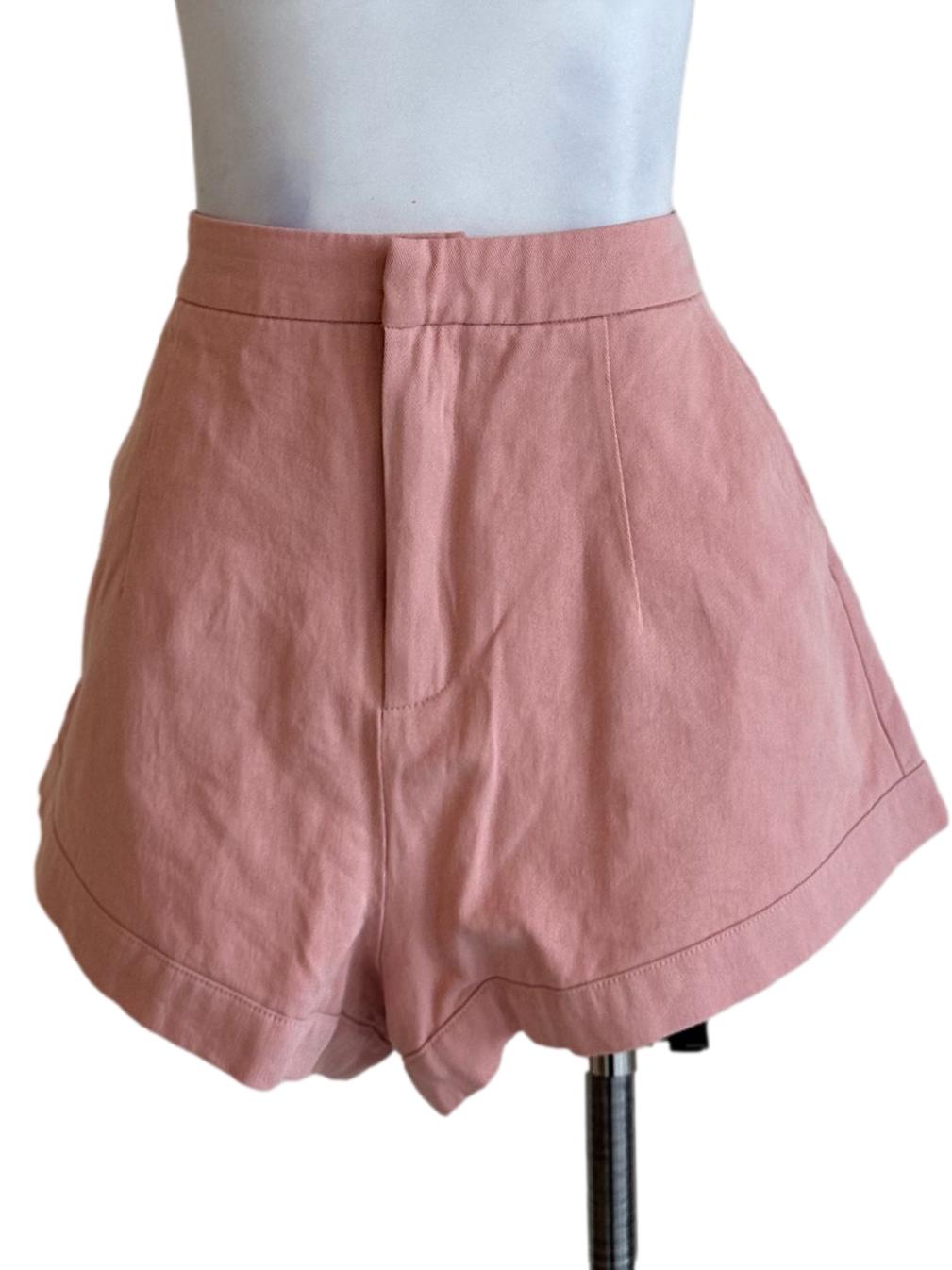 Coral Pink Plain Short
