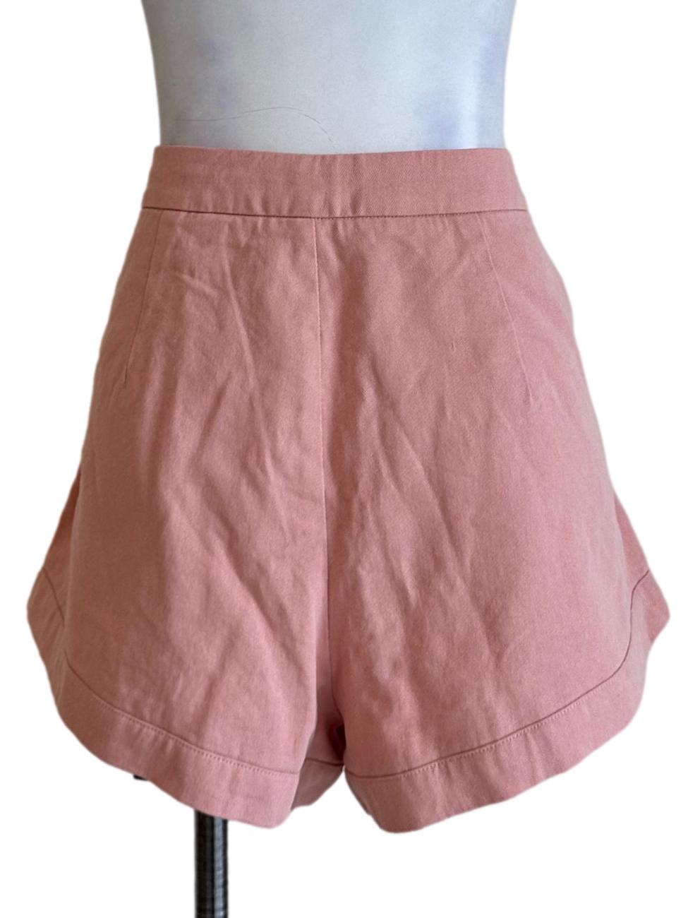 Coral Pink Plain Short