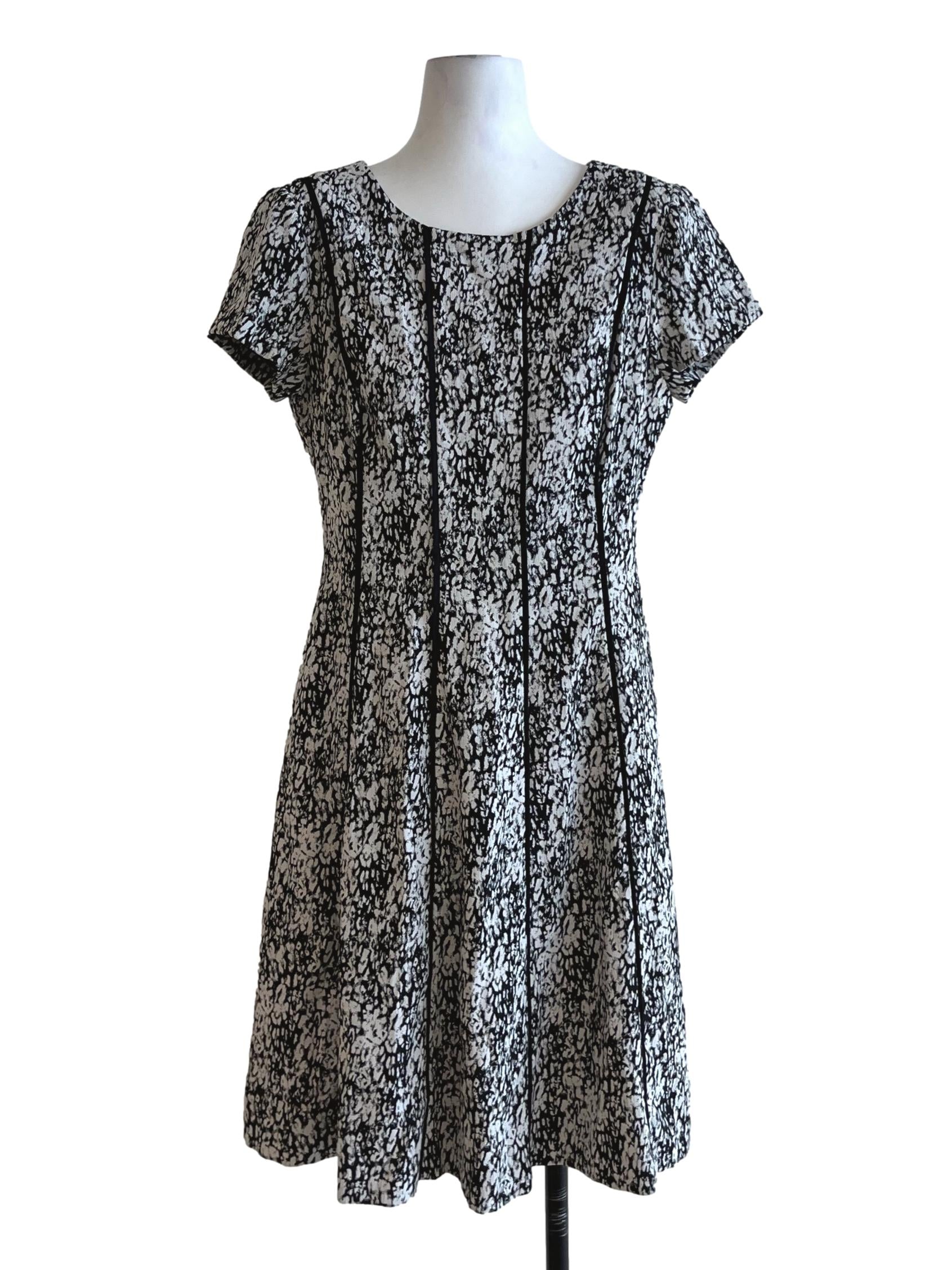 White Jewel Neckline Empire Dress