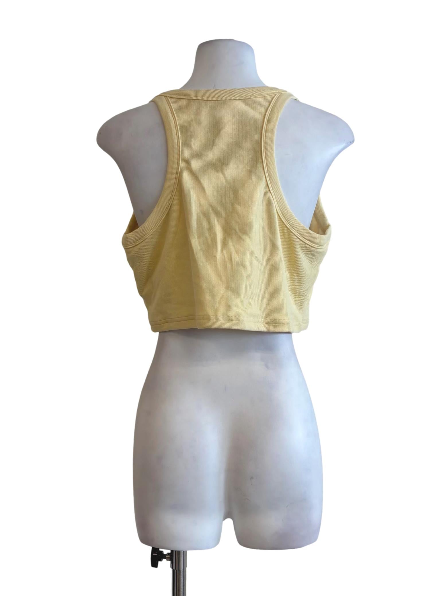 Butter Yellow Scoop Tank Top