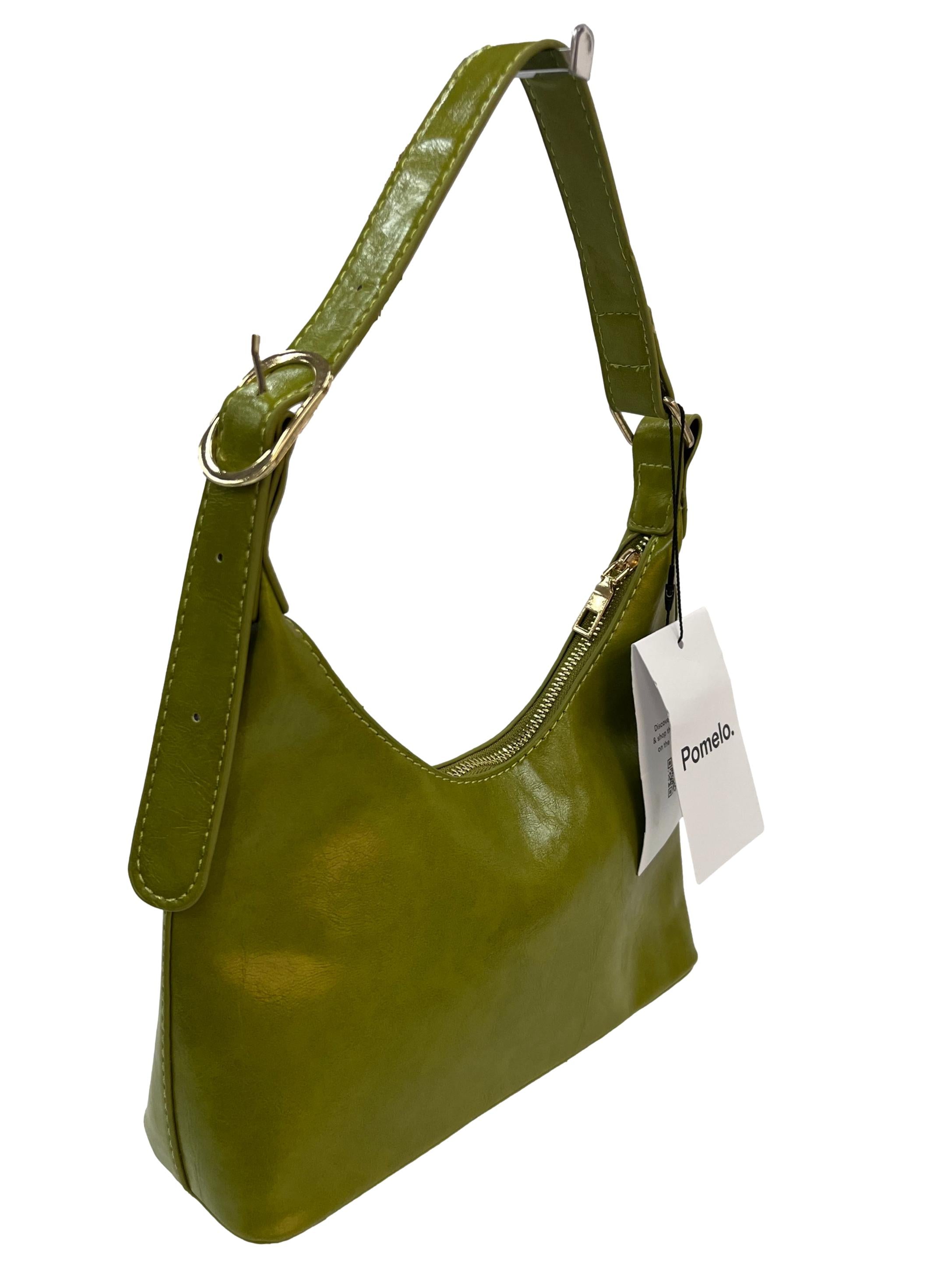 Top Handle Shoulder Bag - Green