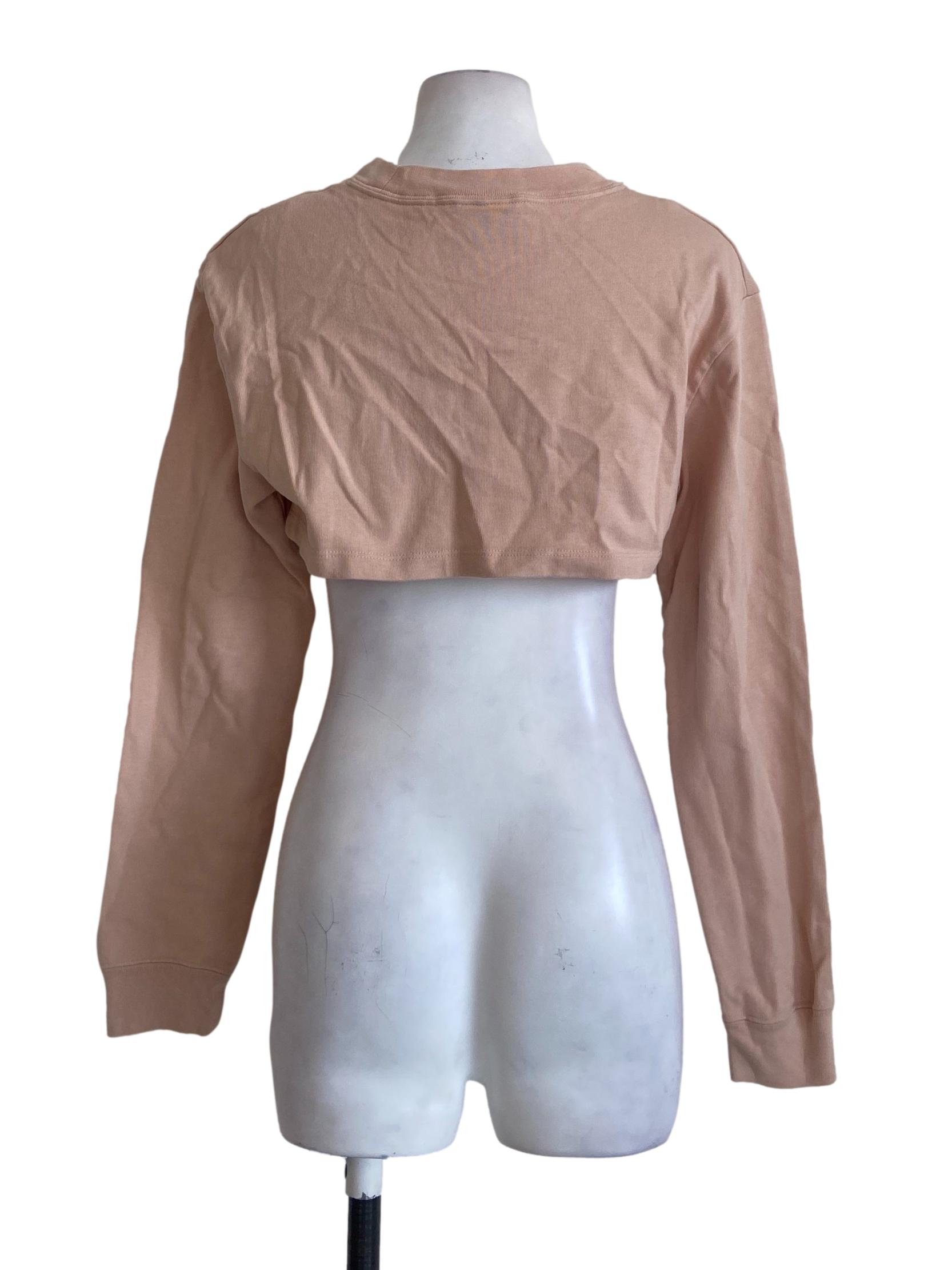 Salmon Pink Crop Top