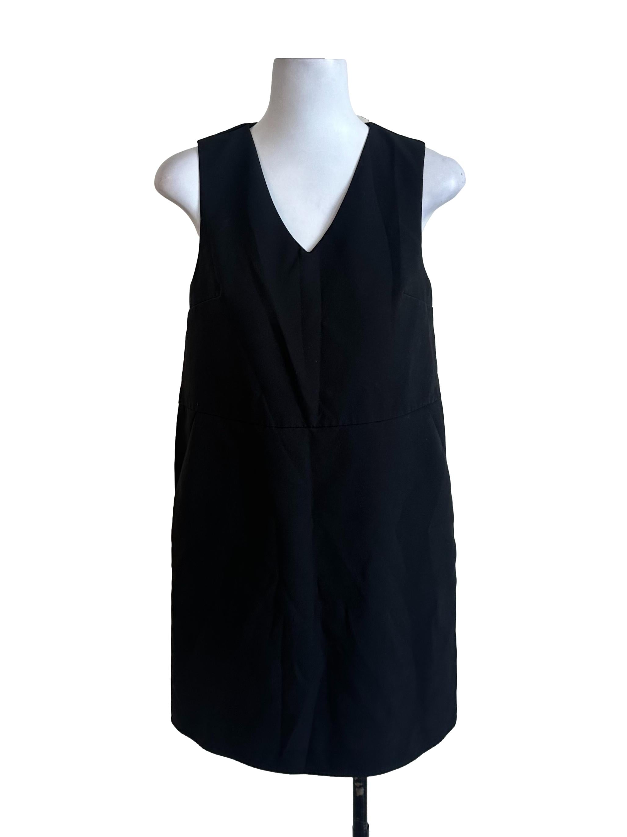 Black V Neck Dress
