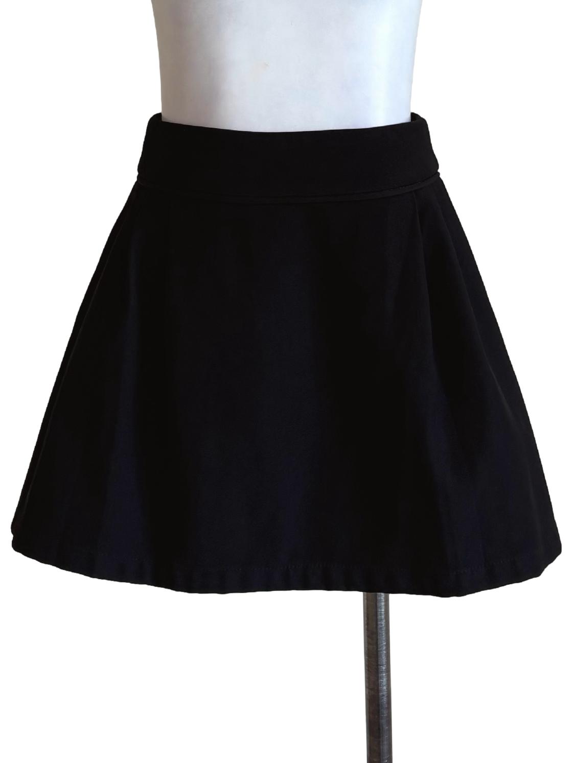 Black A-Line Skorts