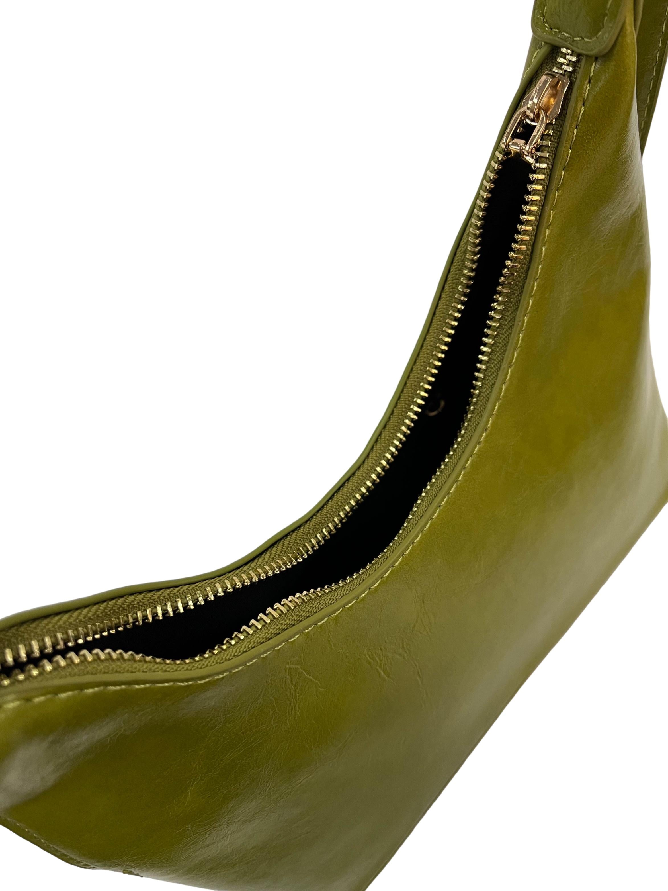 Top Handle Shoulder Bag - Green