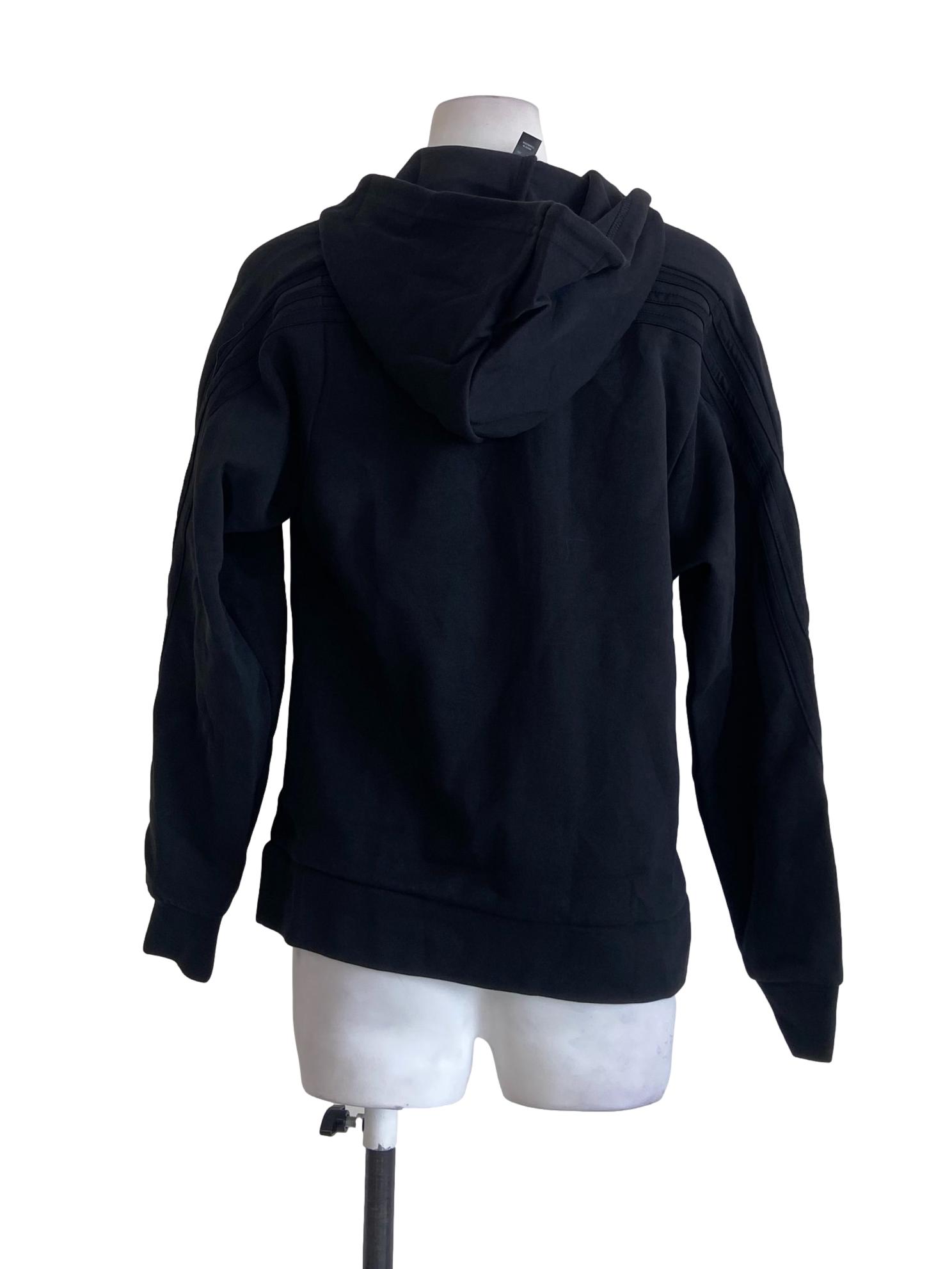 Black Plain Zipper Hoodie