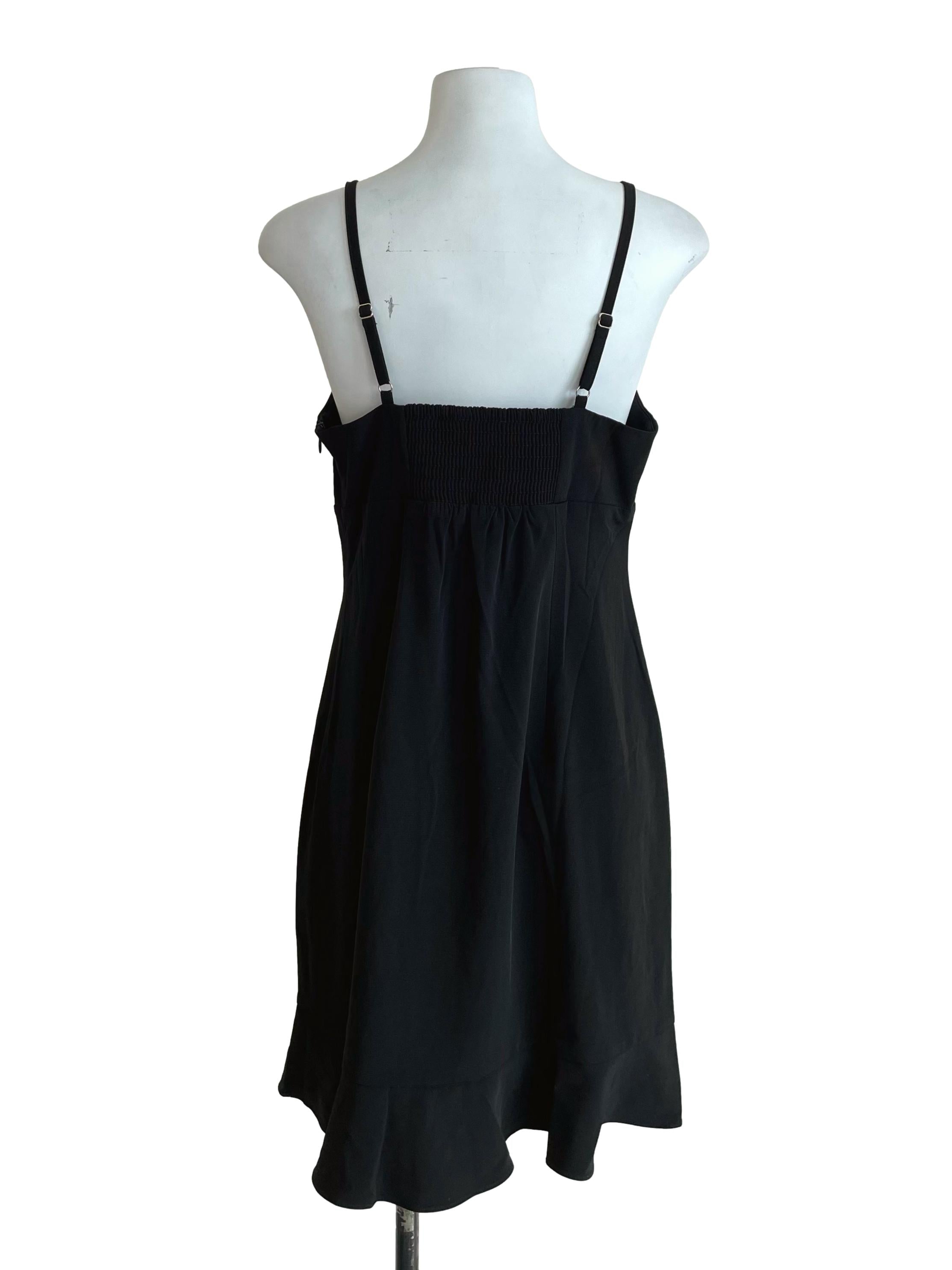 Black Flounced Milkmaid Dress