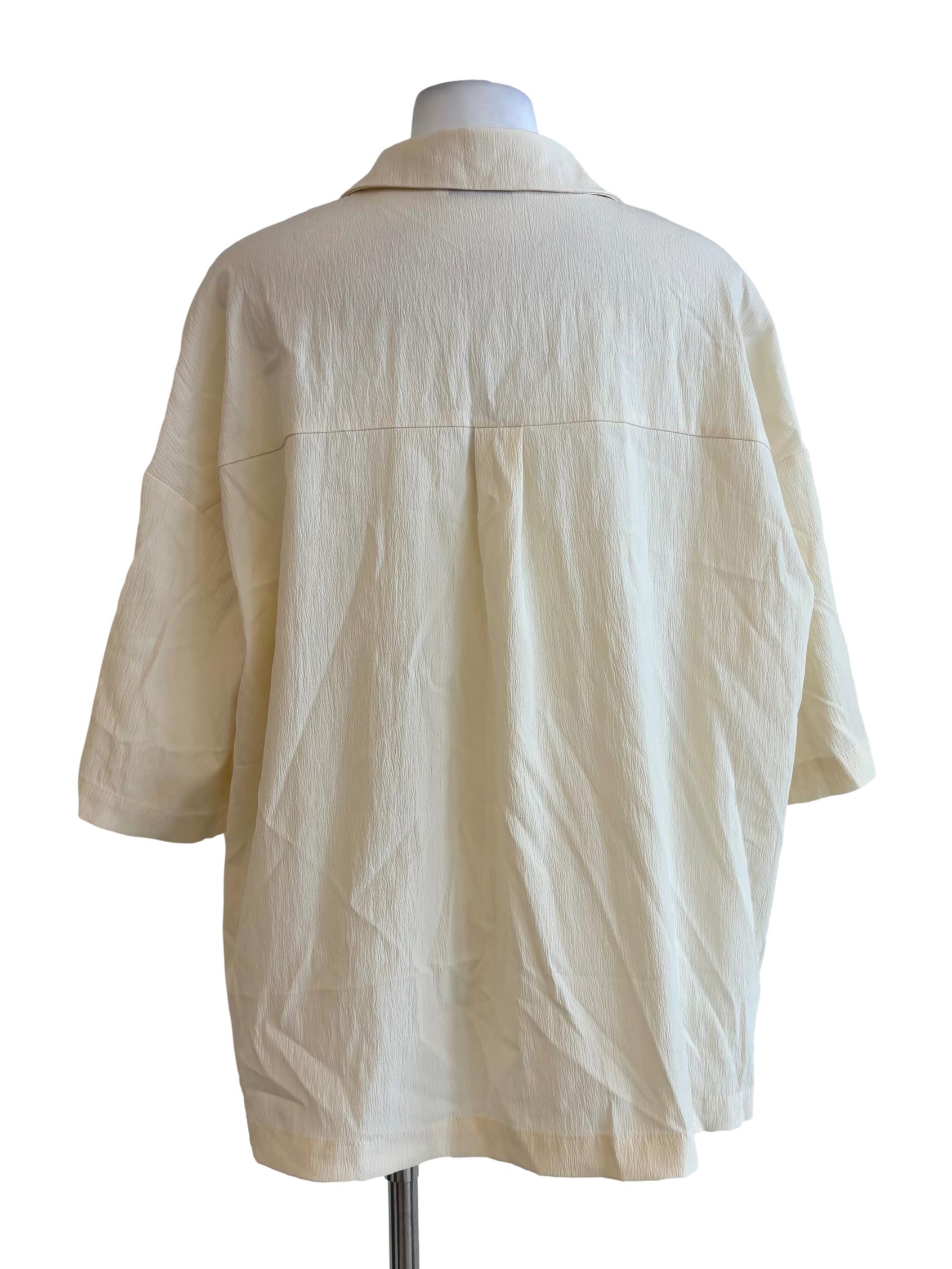 Cornsilk Yellow Textured Buttoned Shirt